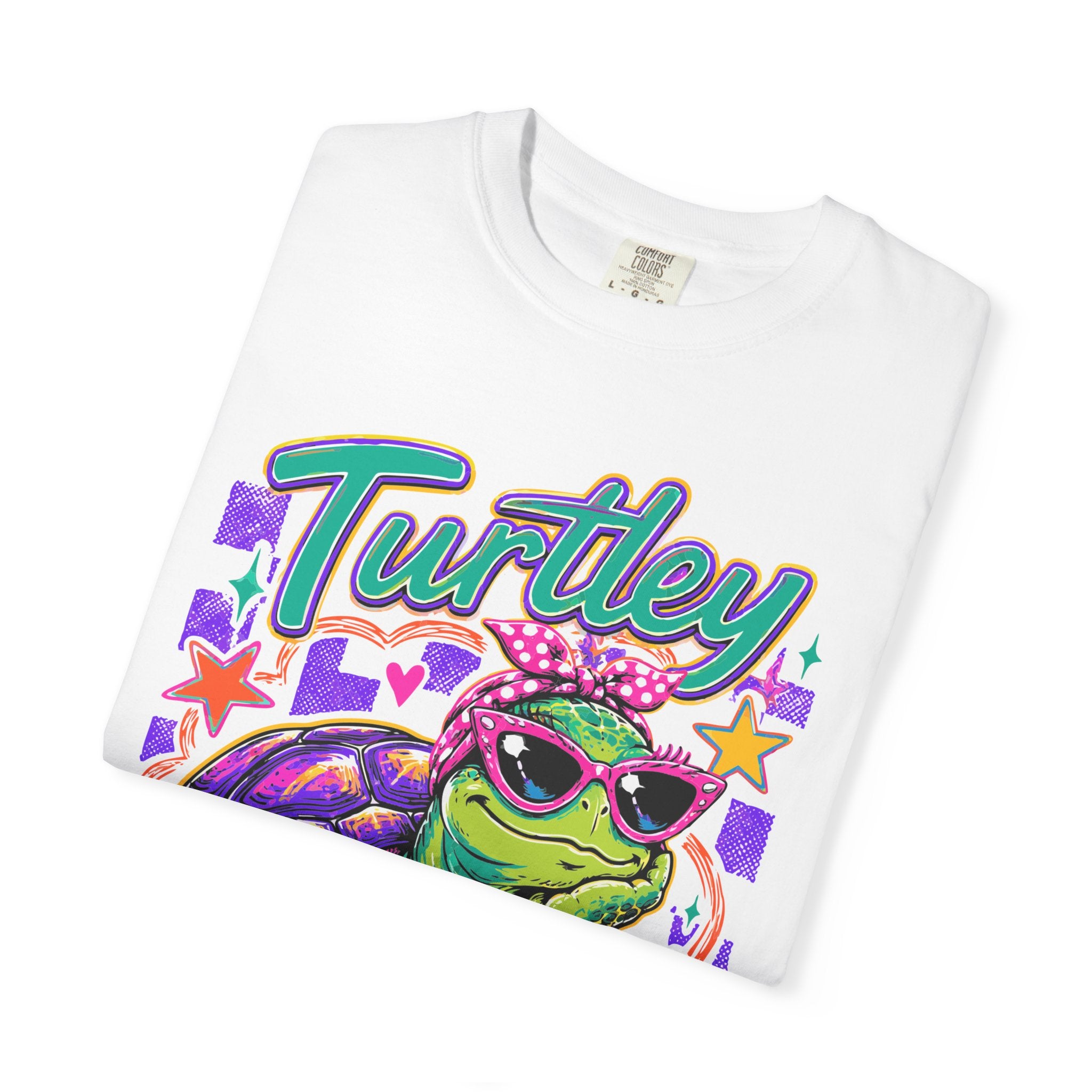 T-Shirt — "Turtley Over It" Retro Turtle Graphic Tee