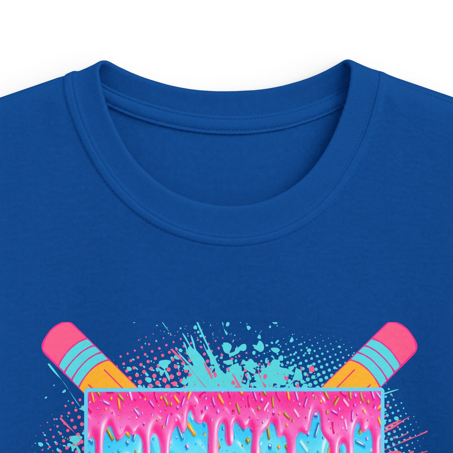 Fourth Grade Drip Kids T-Shirt — Colorful Pencil Back-to-School Tee