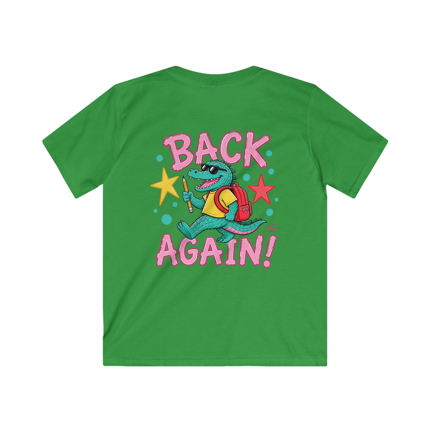 Kids Tee — "Guess Who's Back / Back Again" Crocodile School Return Shirt