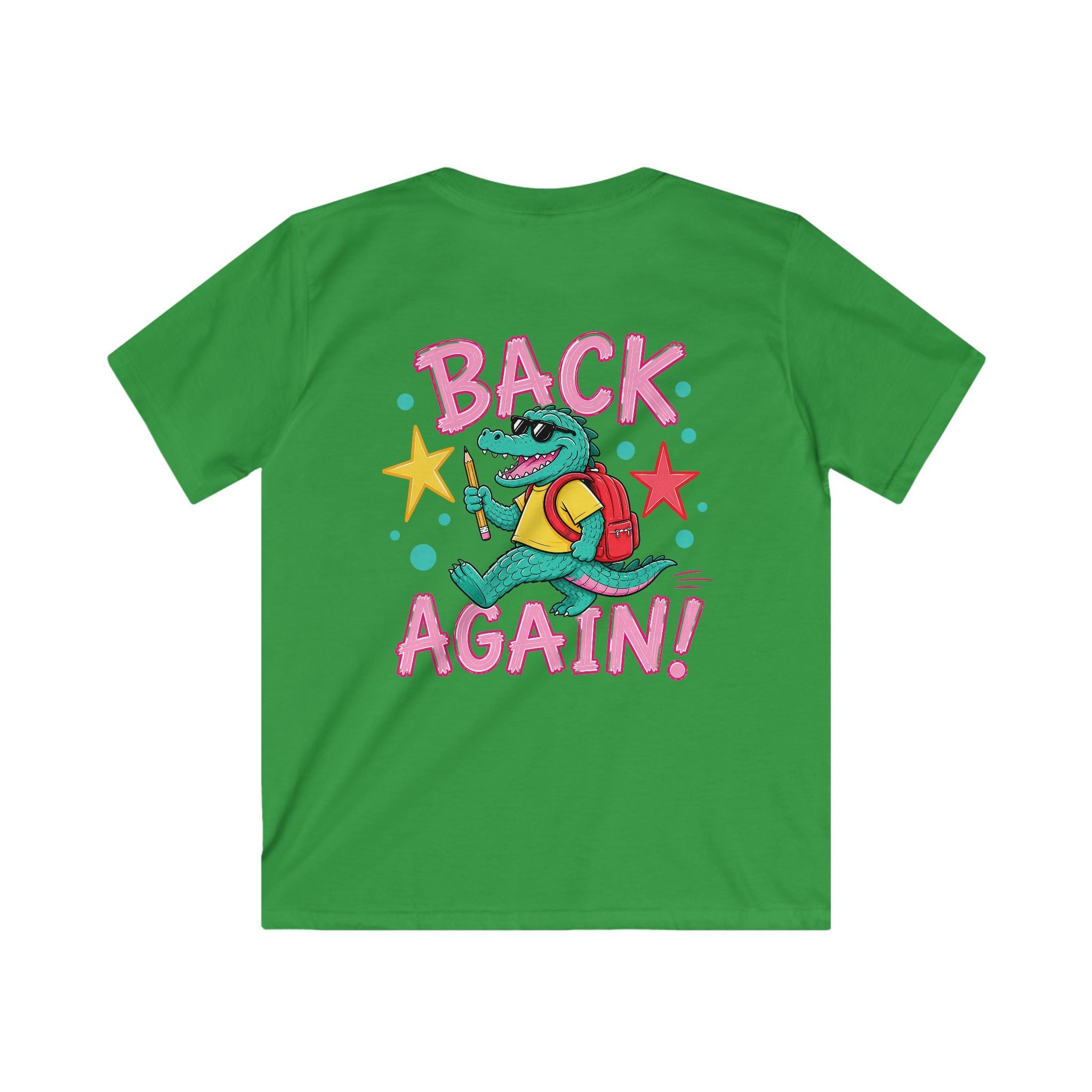 Kids Tee — "Guess Who's Back / Back Again" Crocodile School Return Shirt