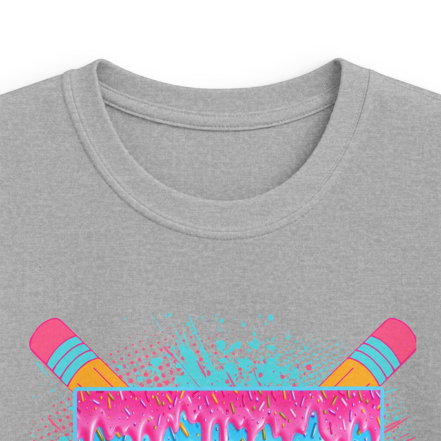 First Grade Drip Kids T-Shirt – Colorful Back-to-School Pencil Design
