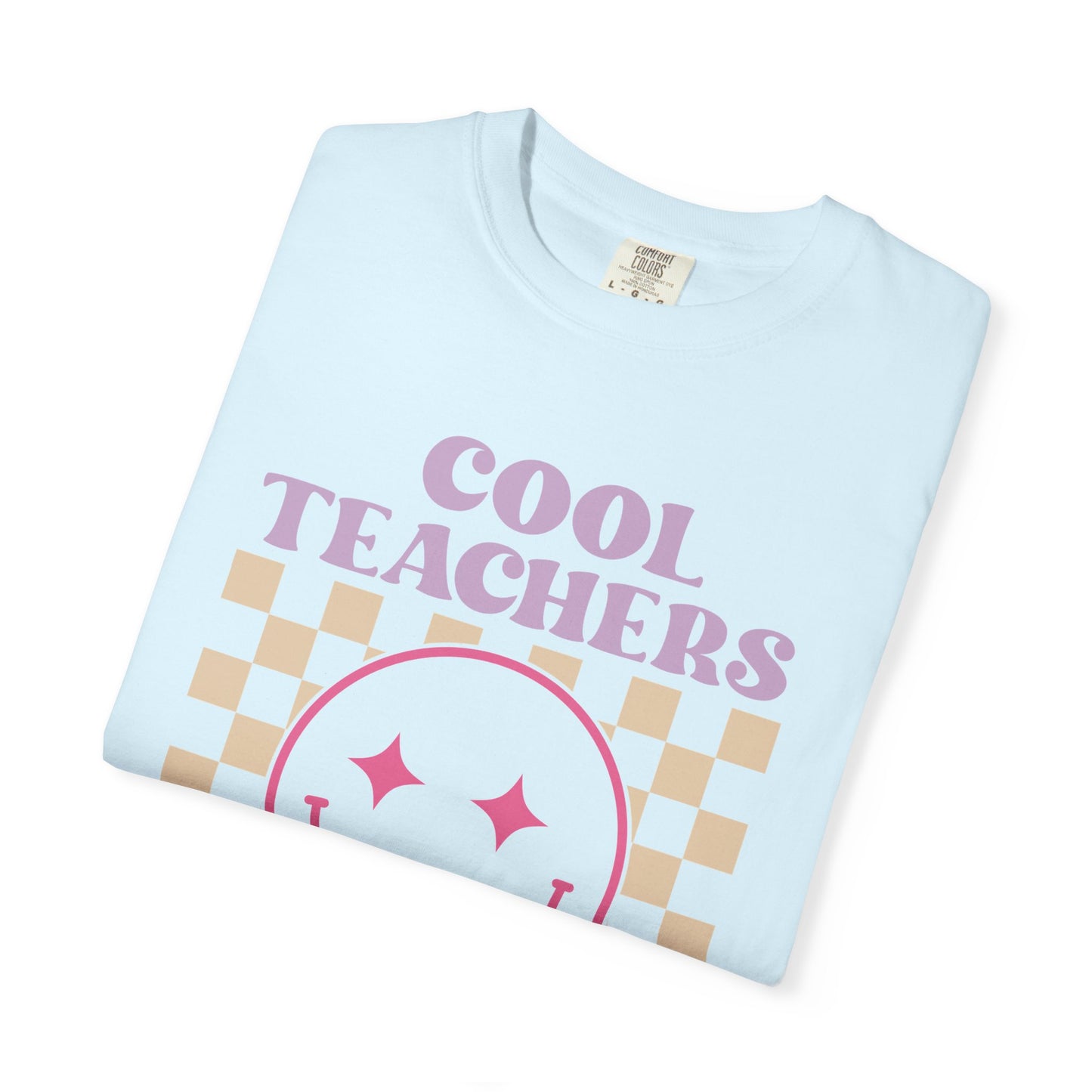 Cool Teachers Club T-Shirt — Retro Checkerboard Smiley Teacher Tee