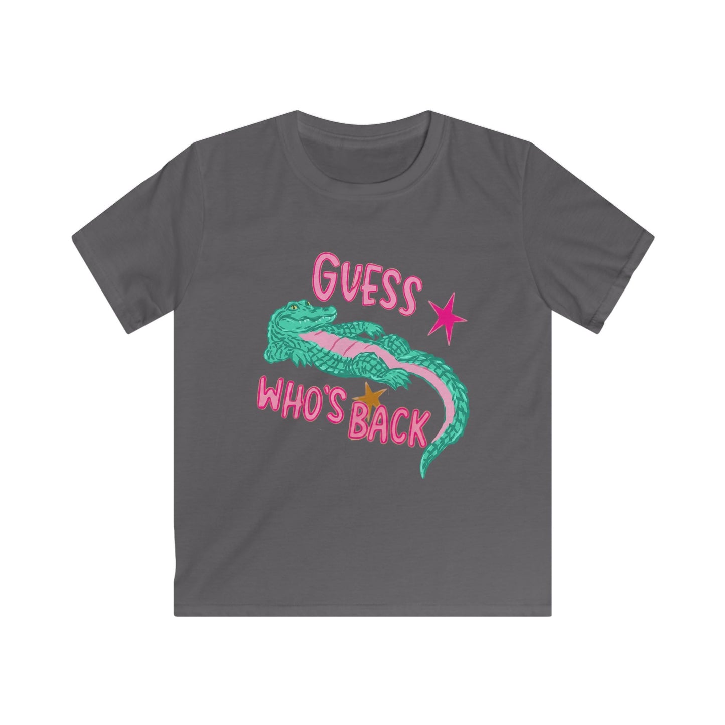 Kids Tee — 'Guess Who's Back' Crocodile Graphic Shirt