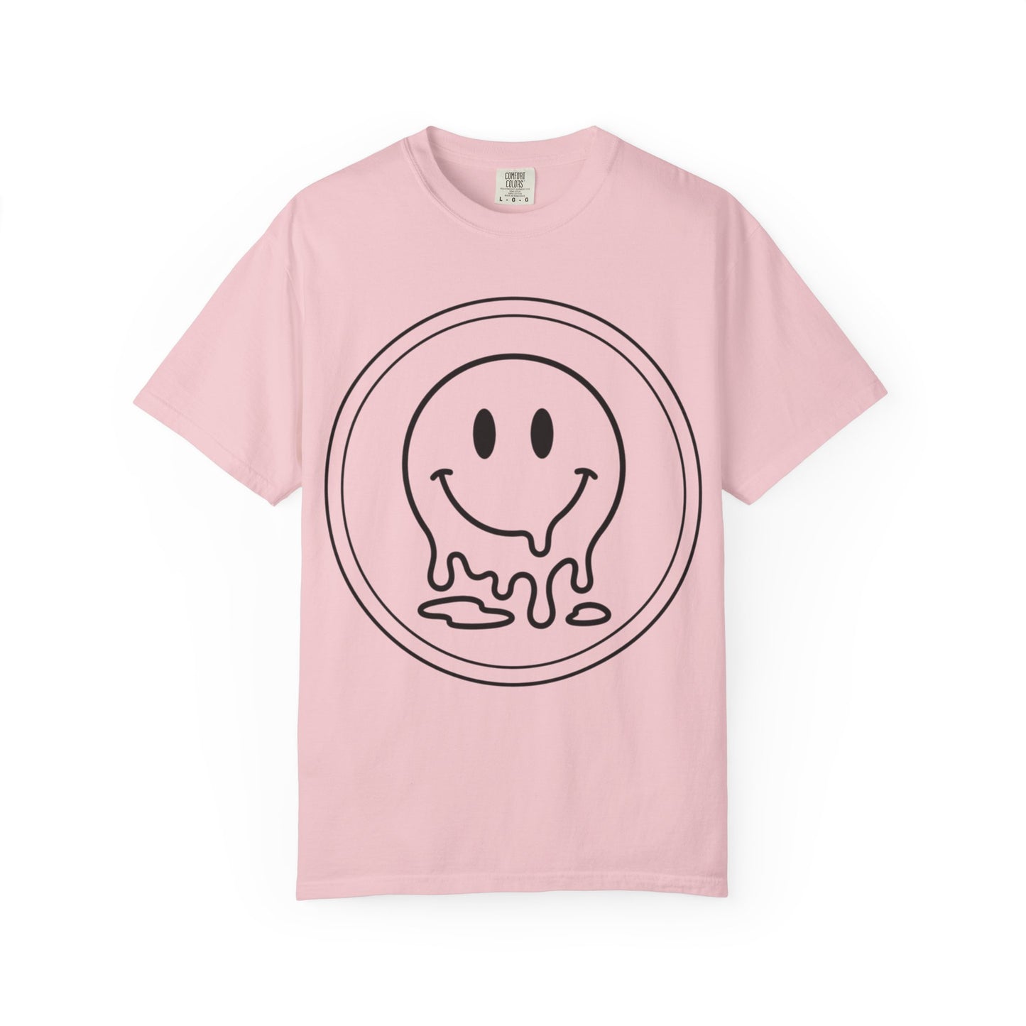 Smiley Melt T-Shirt — Dripping Smiley Graphic Tee