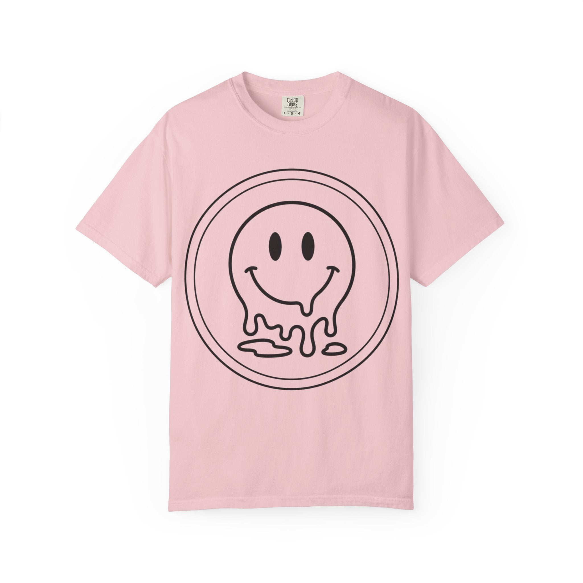 Smiley Melt T-Shirt — Dripping Smiley Graphic Tee