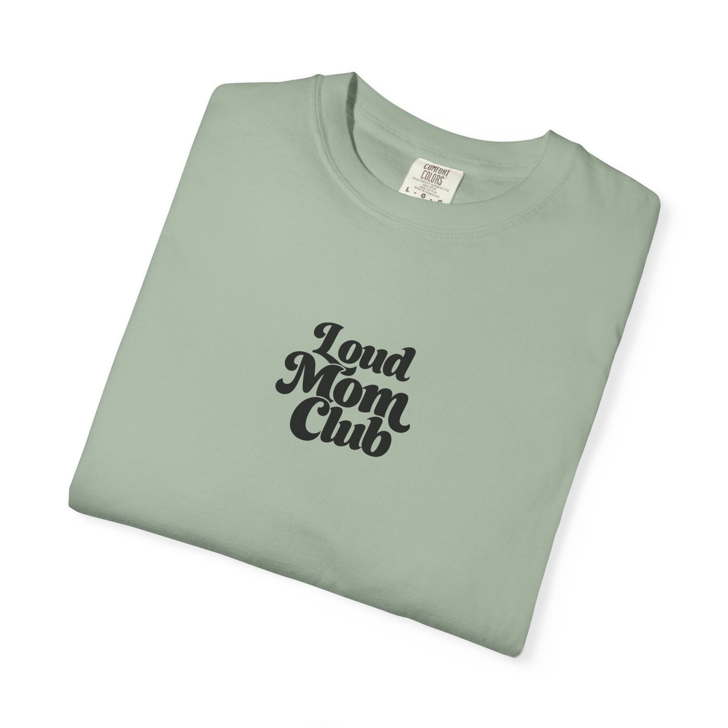 Soccer Mom T‑Shirt — "Loud Mom Club" Graphic Tee (Bow Soccer Design)