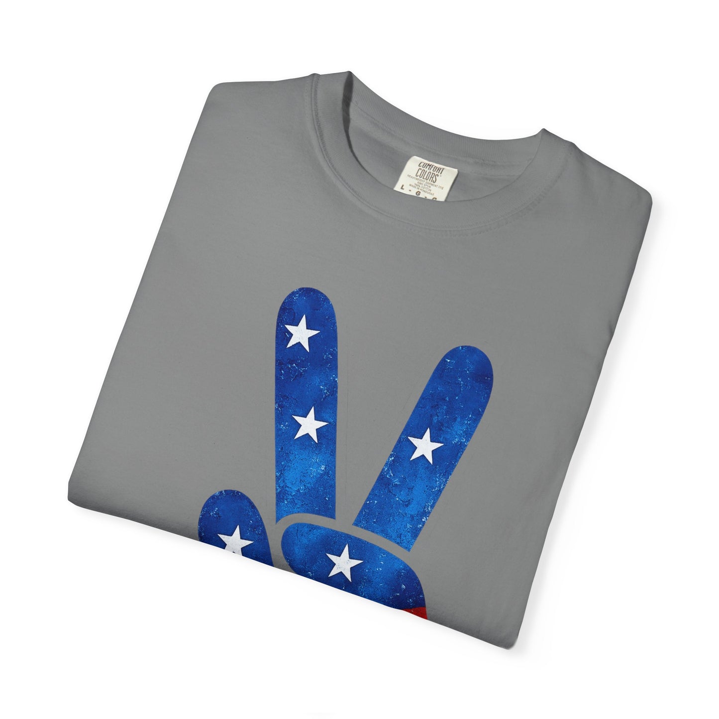 Peace Sign USA Flag T-Shirt – Patriotic Peace Graphic Tee