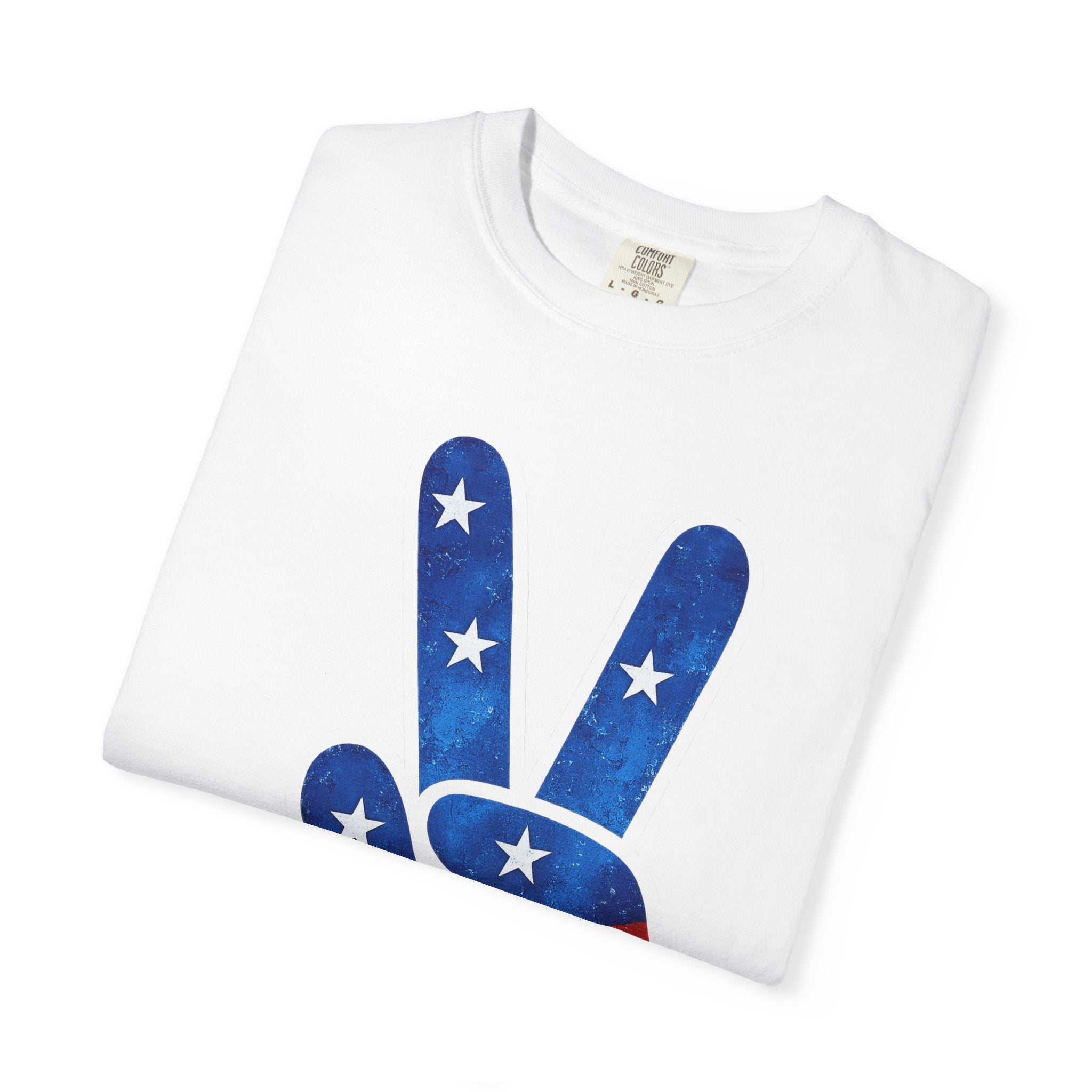 Peace Sign USA Flag T-Shirt – Patriotic Peace Graphic Tee