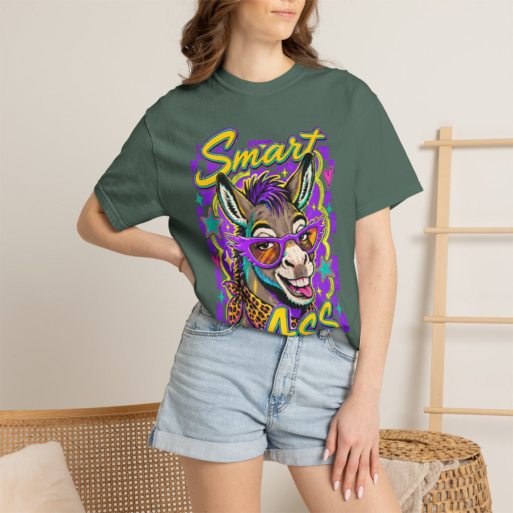Smart Ass Donkey T-Shirt — Funny Graphic Tee with Sunglass Donkey Design