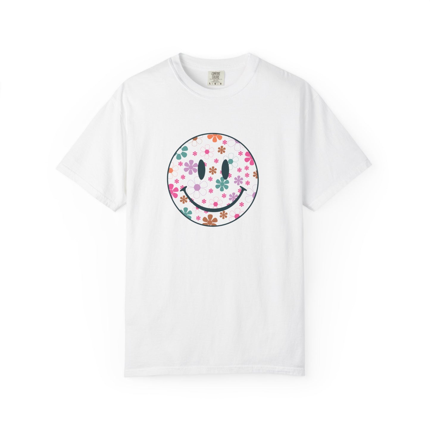 Support Your Local MILFs T-Shirt — Floral Smiley Retro Graphic Tee