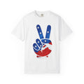 Peace Sign USA Flag T-Shirt – Patriotic Peace Graphic Tee