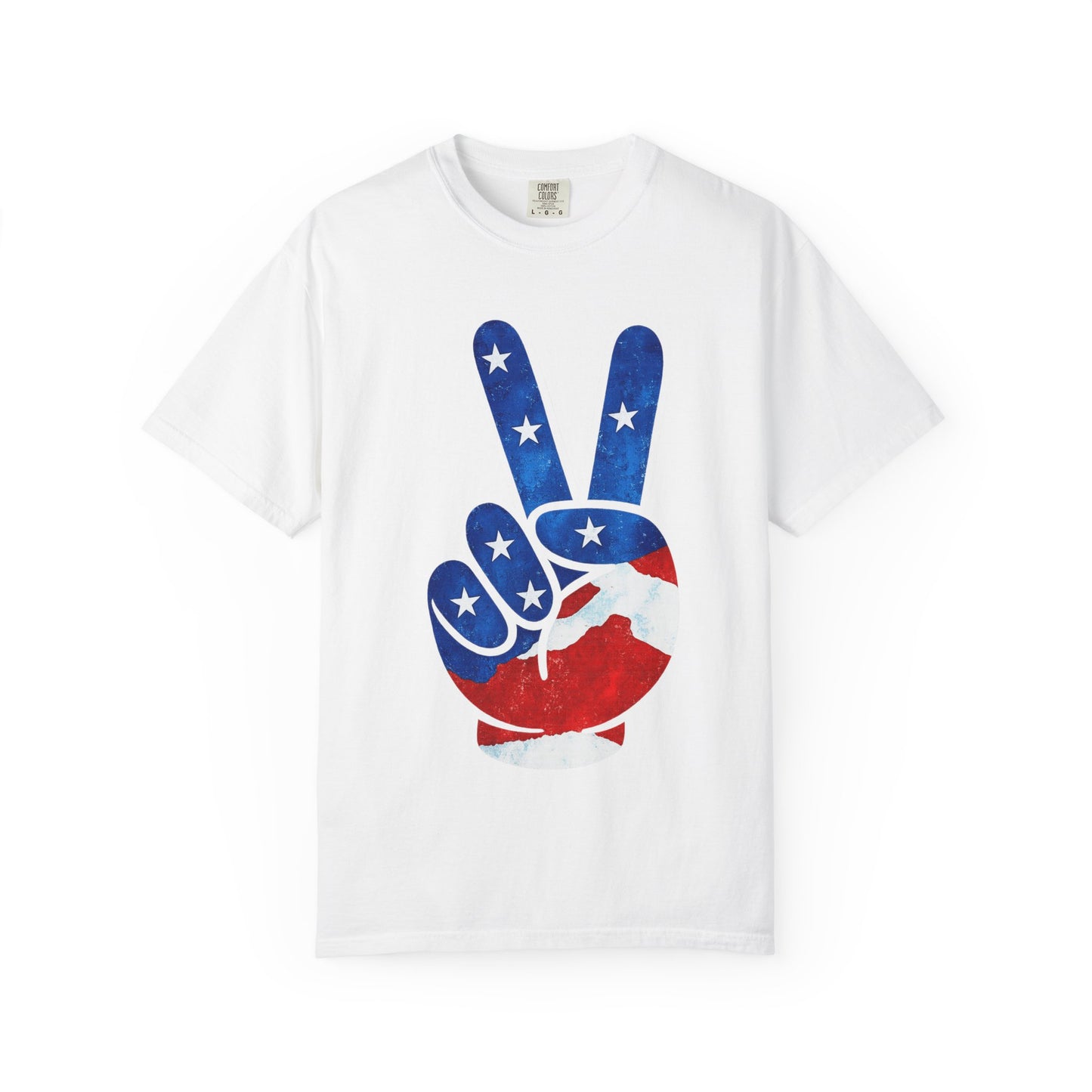 Peace Sign USA Flag T-Shirt – Patriotic Peace Graphic Tee
