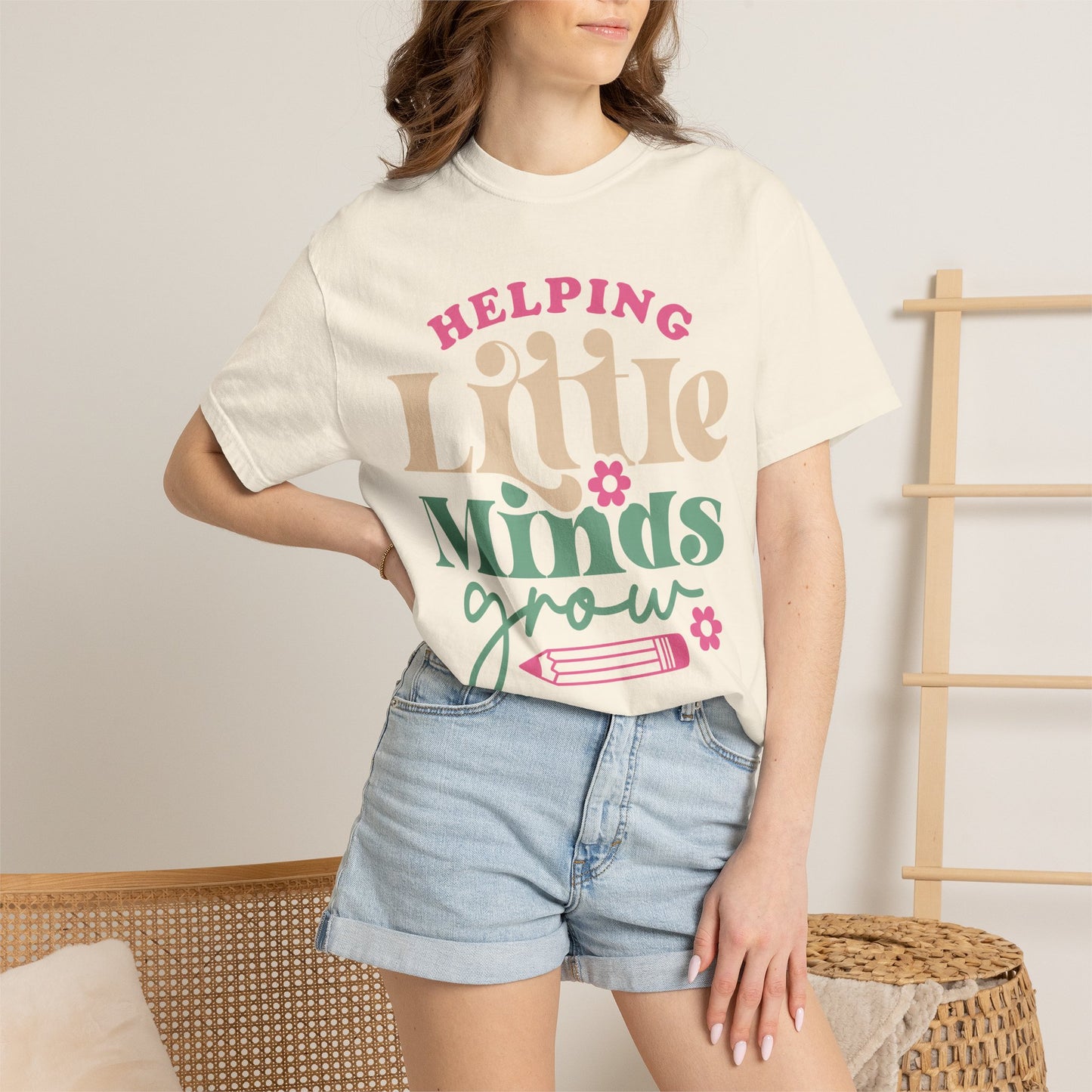 Helping Little Minds Grow T-Shirt — Teacher Appreciation School Tee