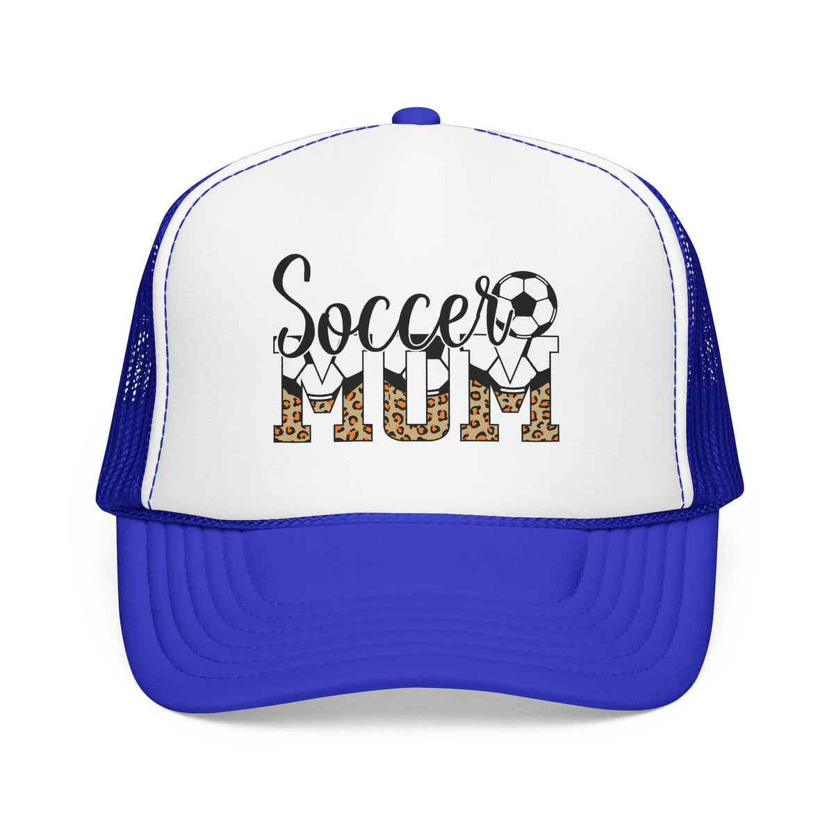 Soccer Mom Trucker Hat - Leopard Print
