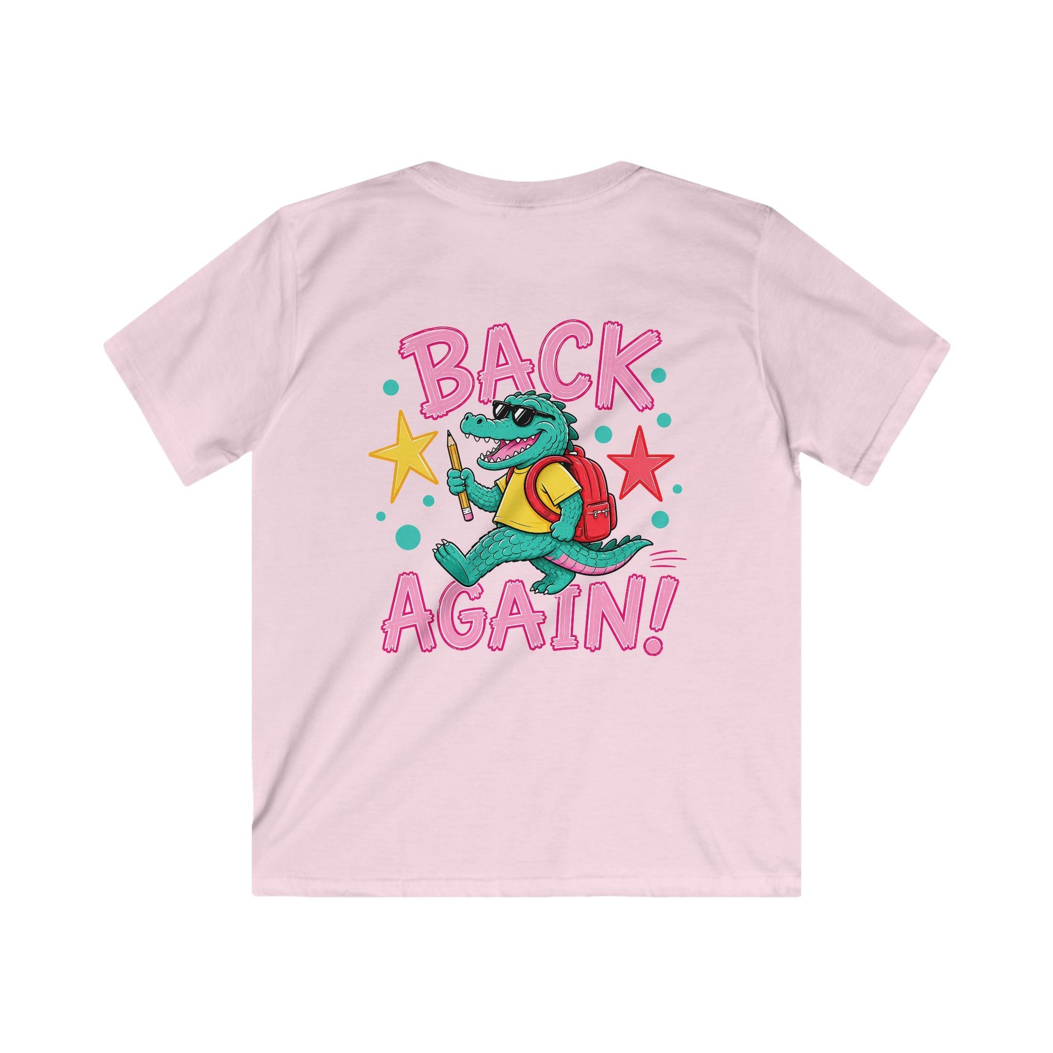 Kids Tee — "Guess Who's Back / Back Again" Crocodile School Return Shirt