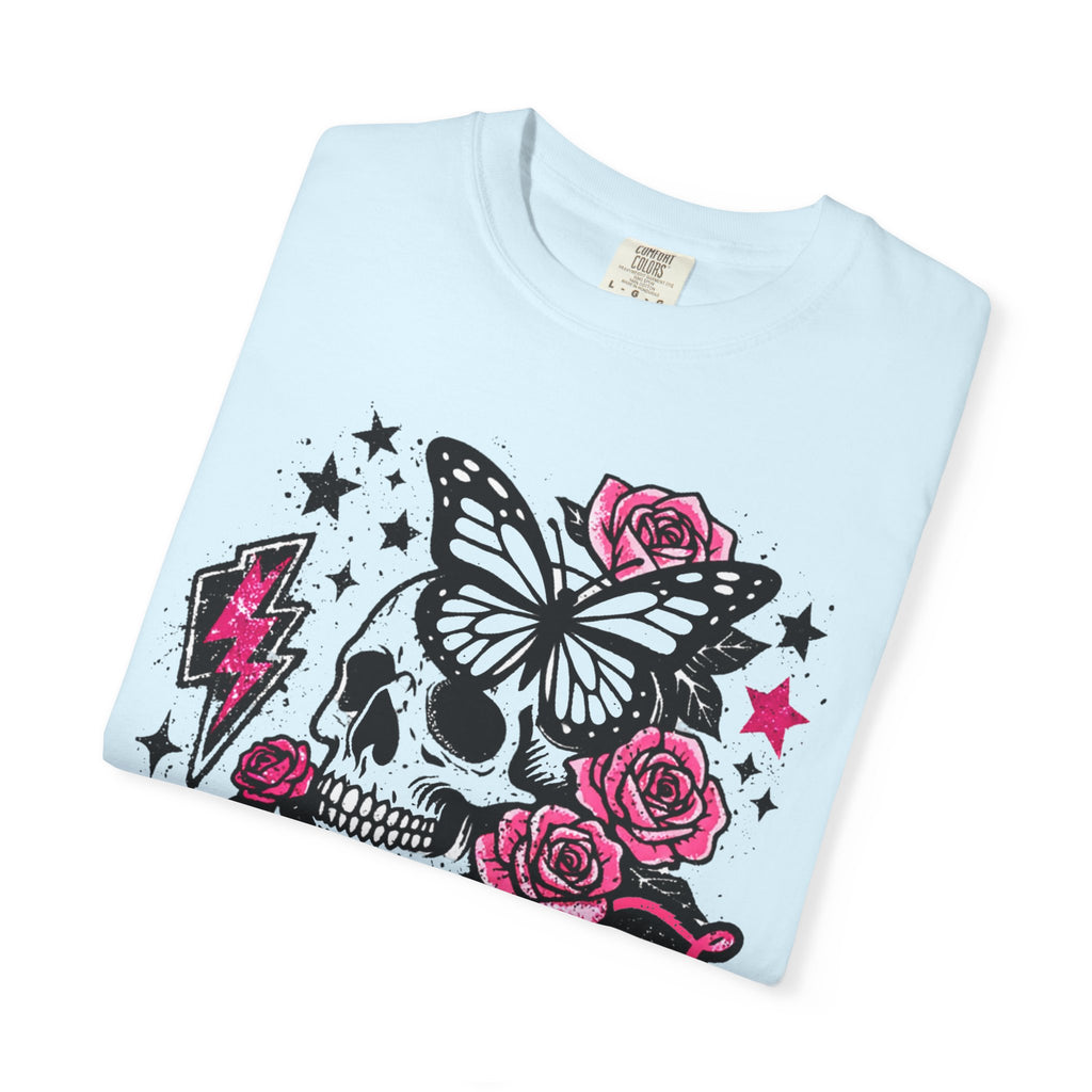 Skull & Roses Tee — "Undiagnosed but Something Ain't Right" Graphic T-Shirt