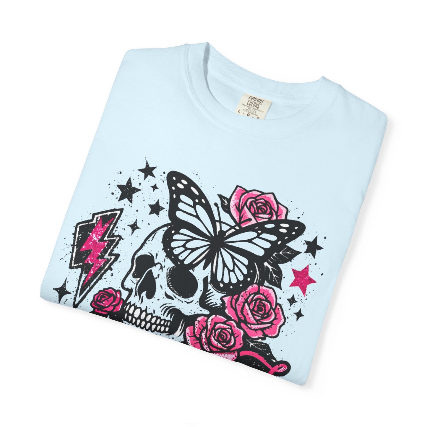 Skull & Roses Tee — "Undiagnosed but Something Ain't Right" Graphic T-Shirt