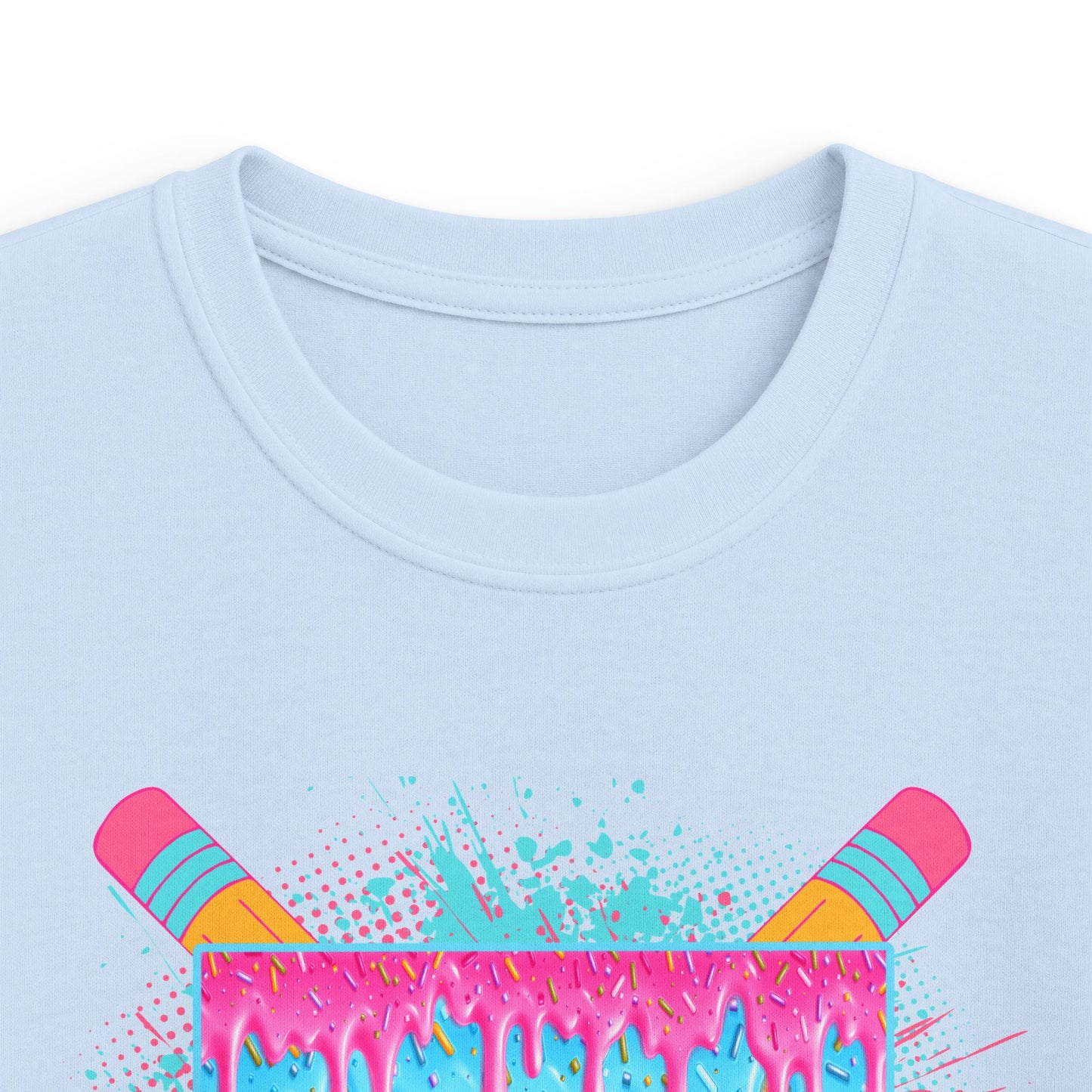 3rd Grade Vibes Kids T-Shirt — Colorful Back-to-School Design (Pencils & Drip)