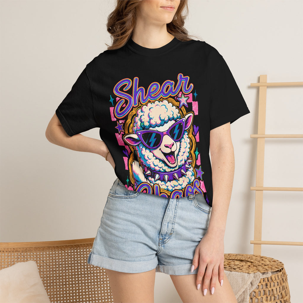 Shear Chaos Sheep Graphic T-Shirt — Cute Sunglasses Lamb Tee