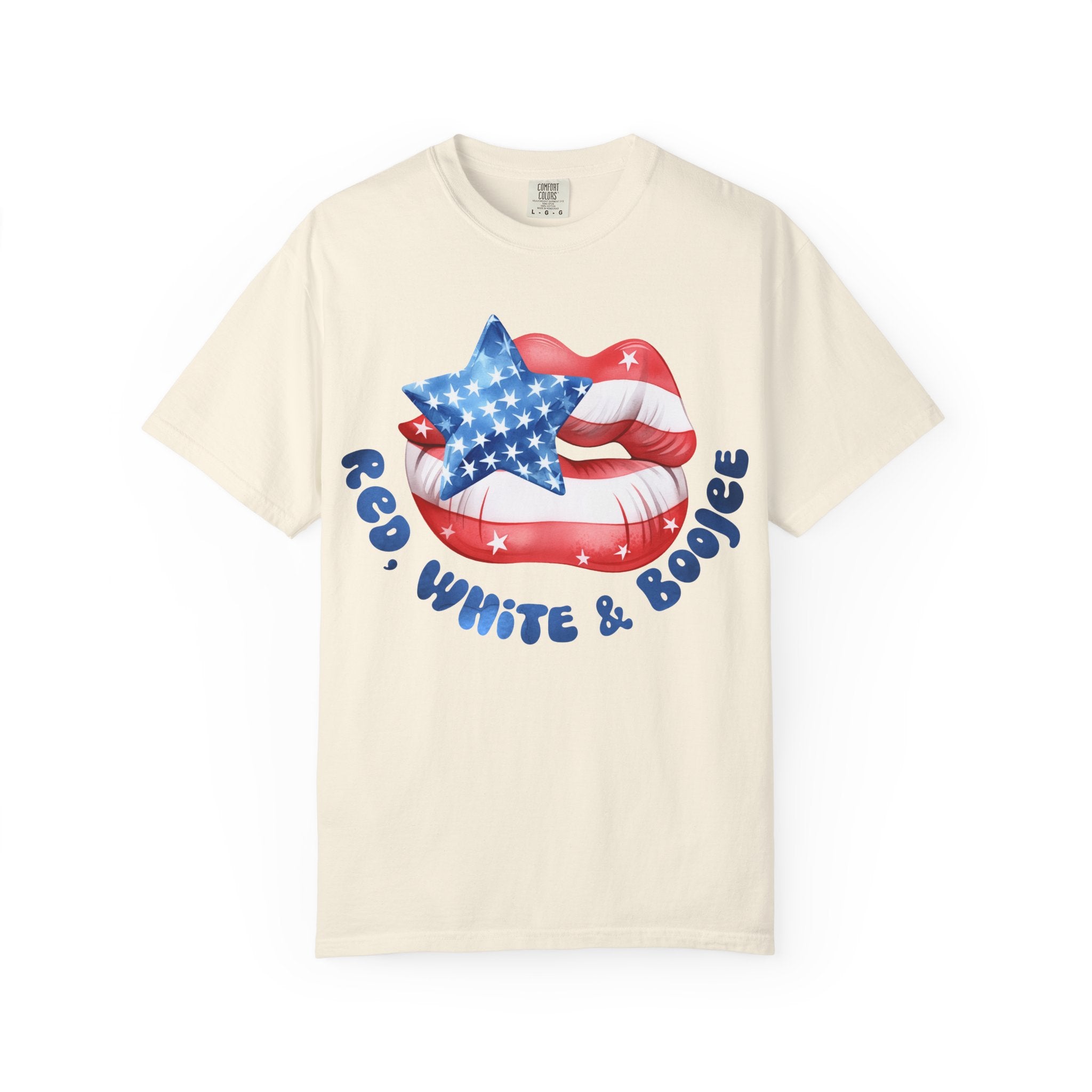 Patriotic "Red, White & Boogie" Graphic T-Shirt
