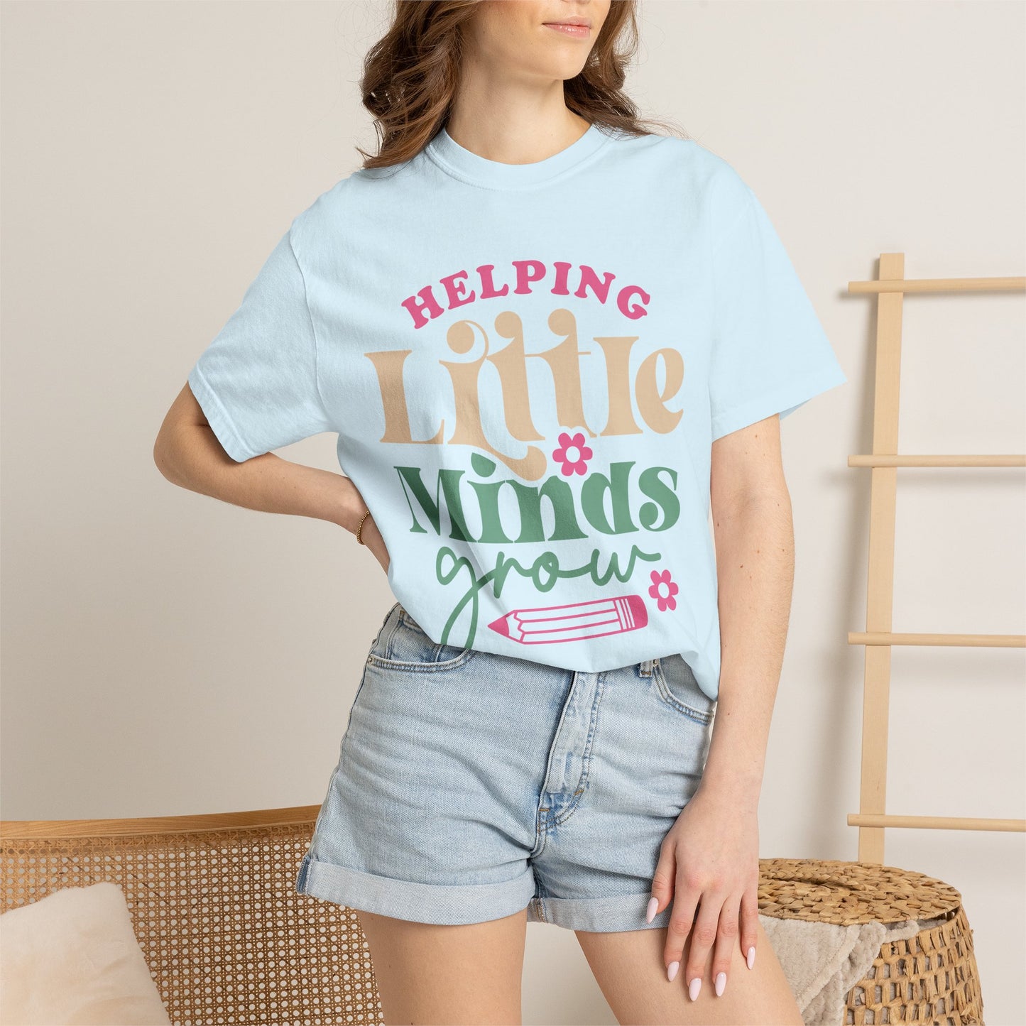 Helping Little Minds Grow T-Shirt — Teacher Appreciation School Tee