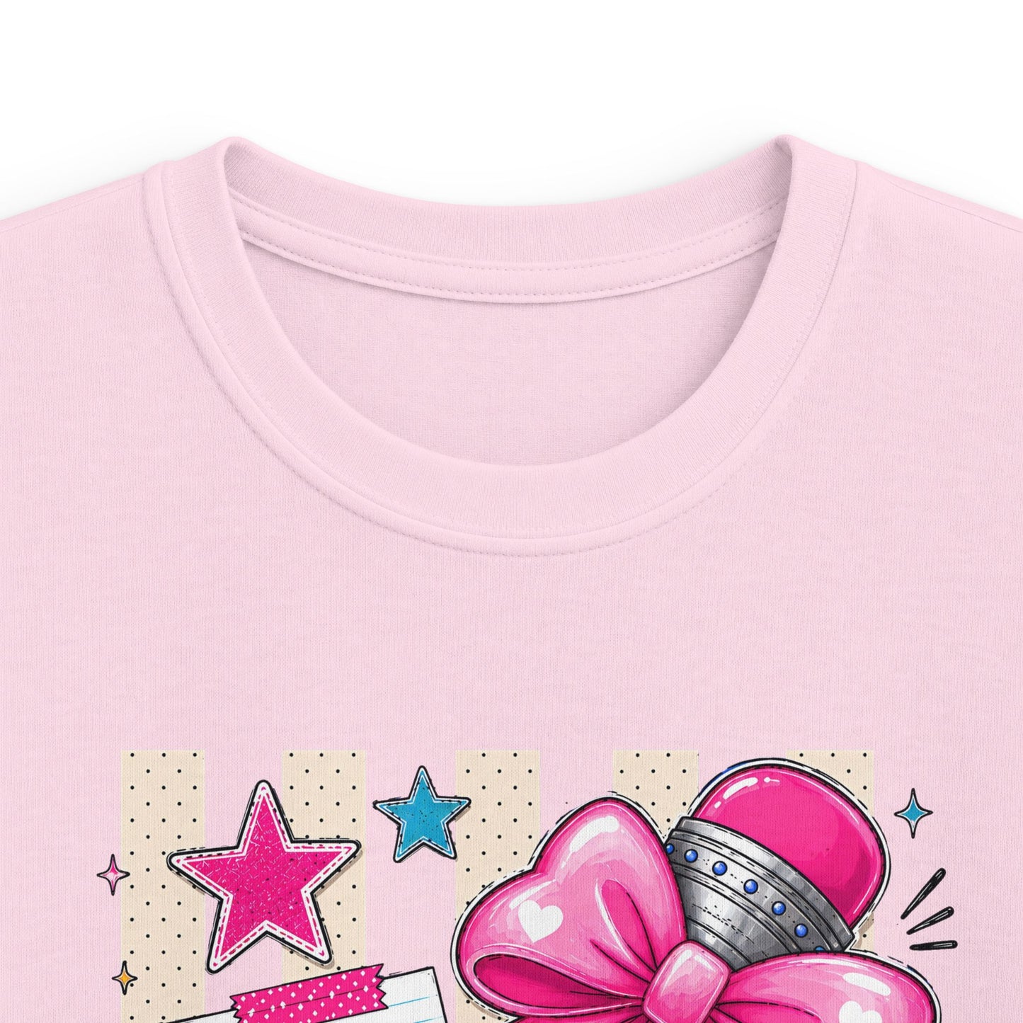 First Grade Kids T-Shirt — Cute Pink Bow Back-to-School Tee