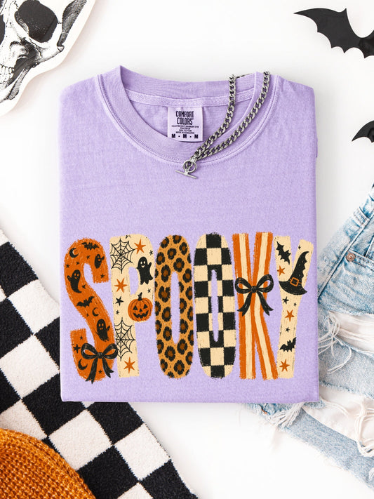 Retro Spooky Halloween Comfort Colors Graphic Tee