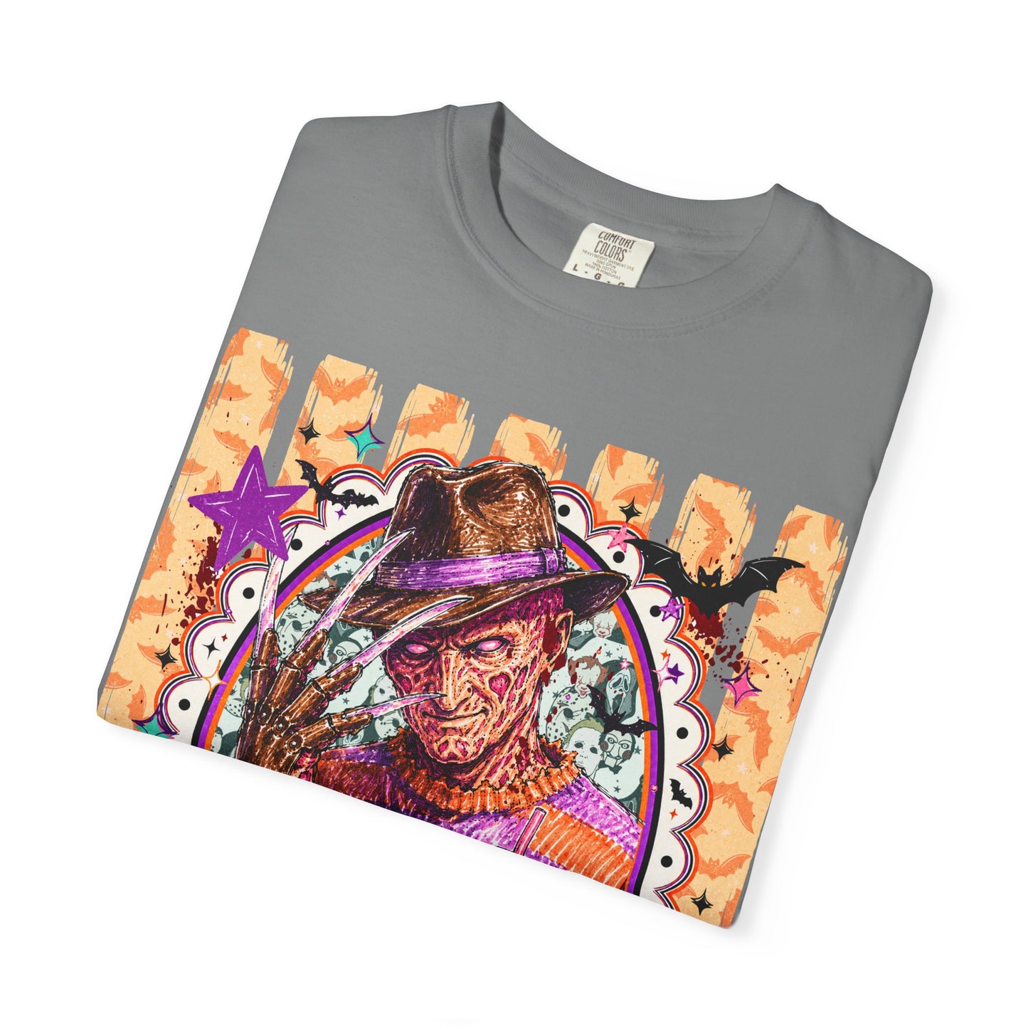 Freddy Krueger Halloween Graphic T‑Shirt — Retro Horror Portrait Tee