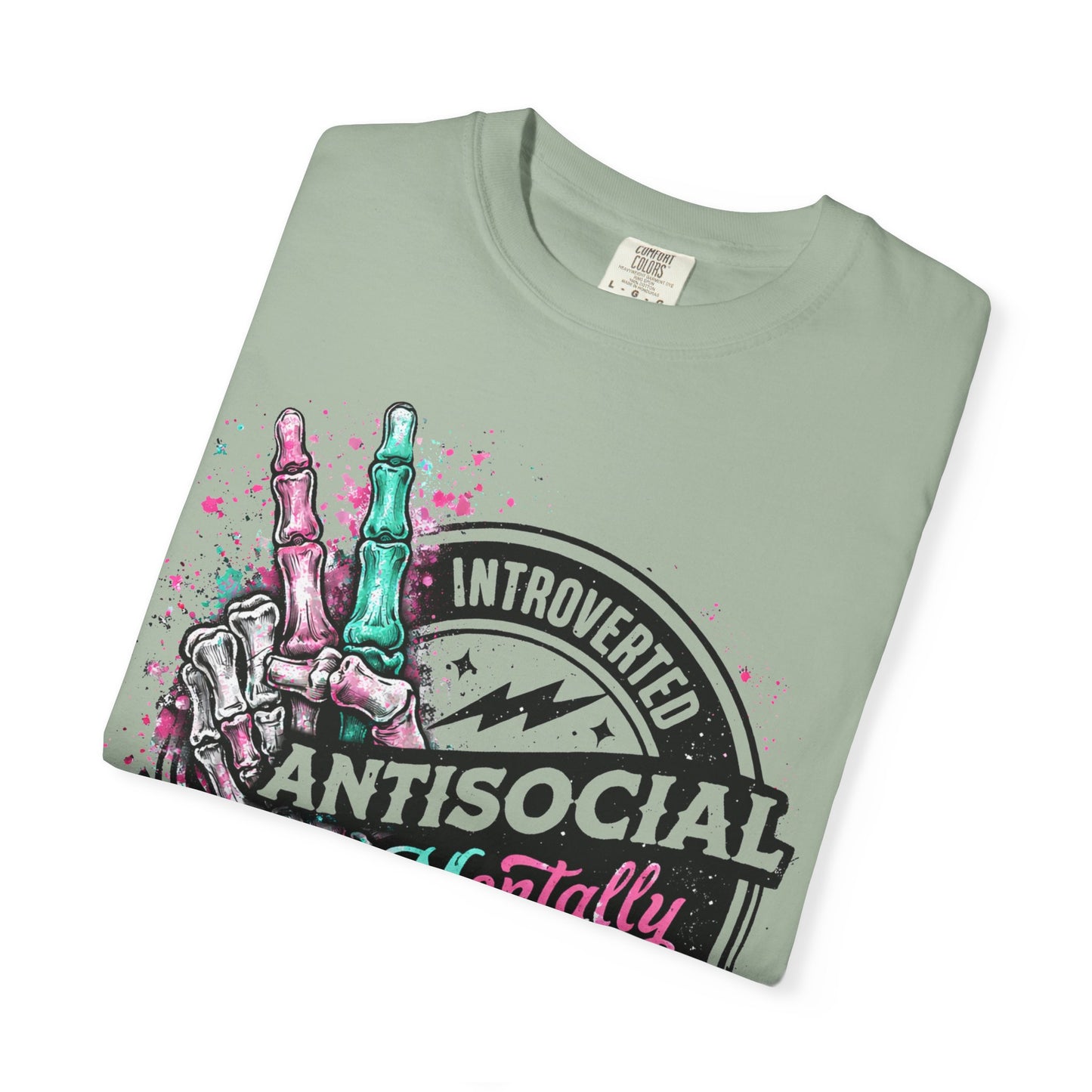 Antisocial & Mentally Spicy T‑Shirt — Introverted, Edgy Graphic Tee