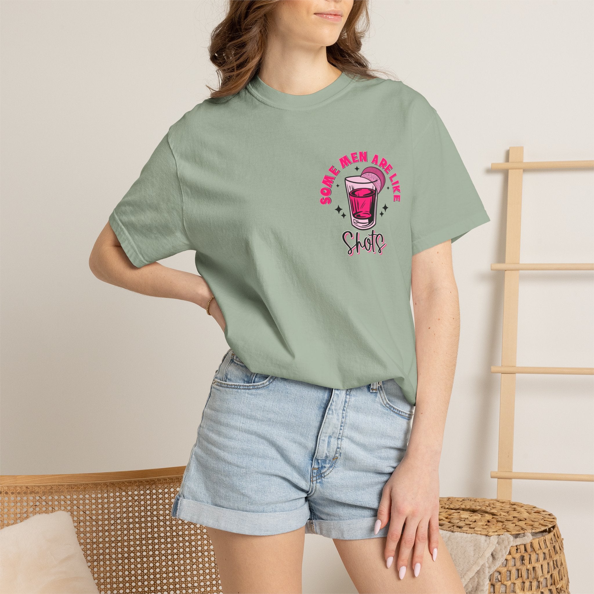 Men Are Like Shots T‑Shirt — "Some Go Down Better Than Others" Graphic Tee
