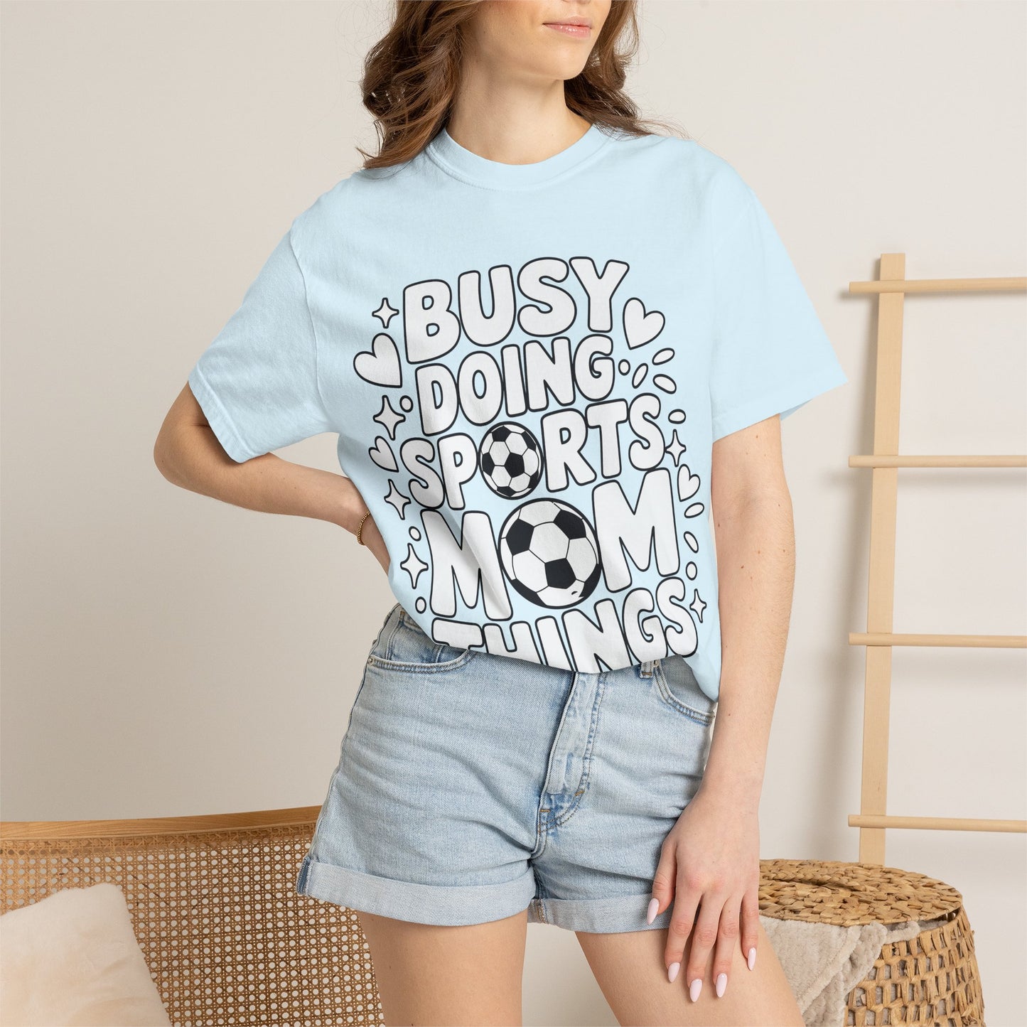 Sports Mom T-Shirt – "Busy Doing Sports Mom Things" Graphic Tee