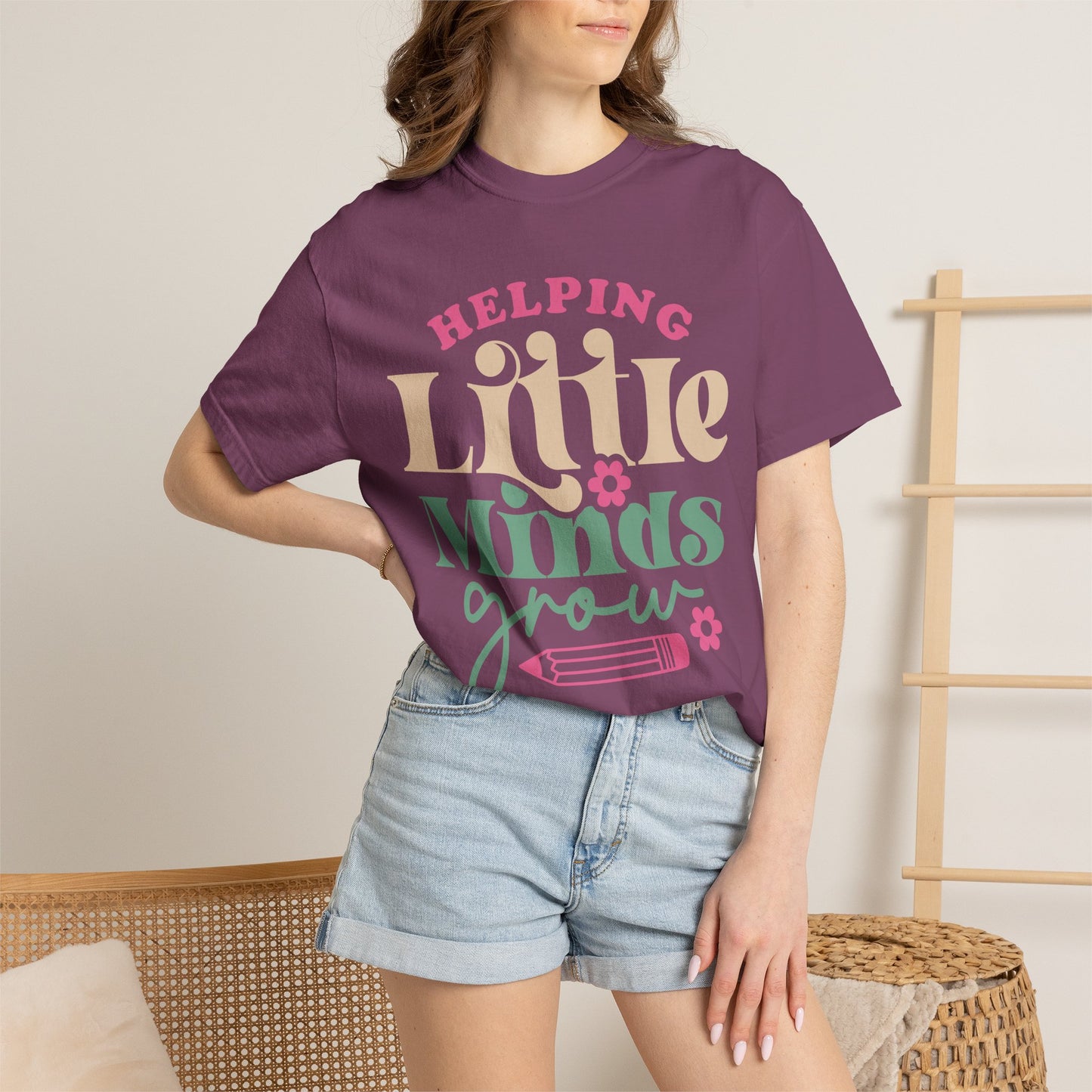 Helping Little Minds Grow T-Shirt — Teacher Appreciation School Tee