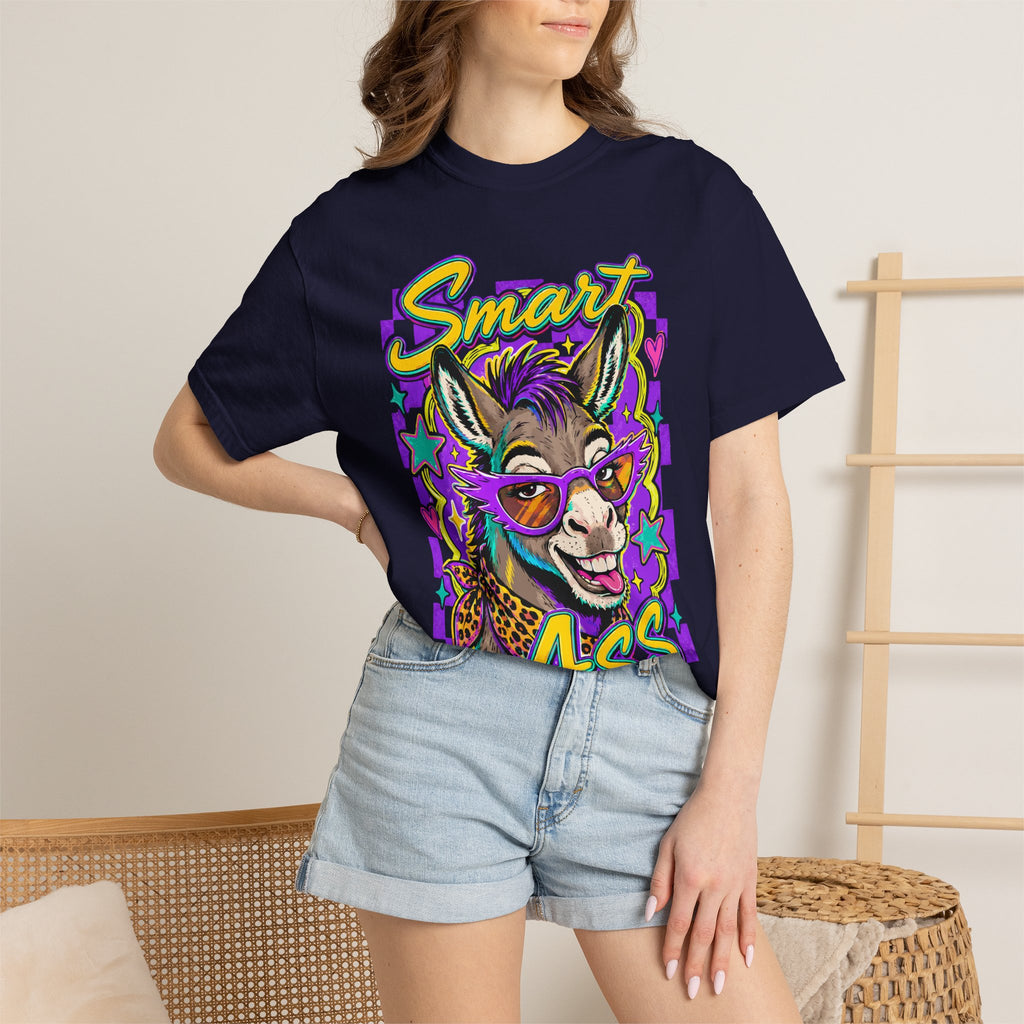 Smart Ass Donkey T-Shirt — Funny Graphic Tee with Sunglass Donkey Design