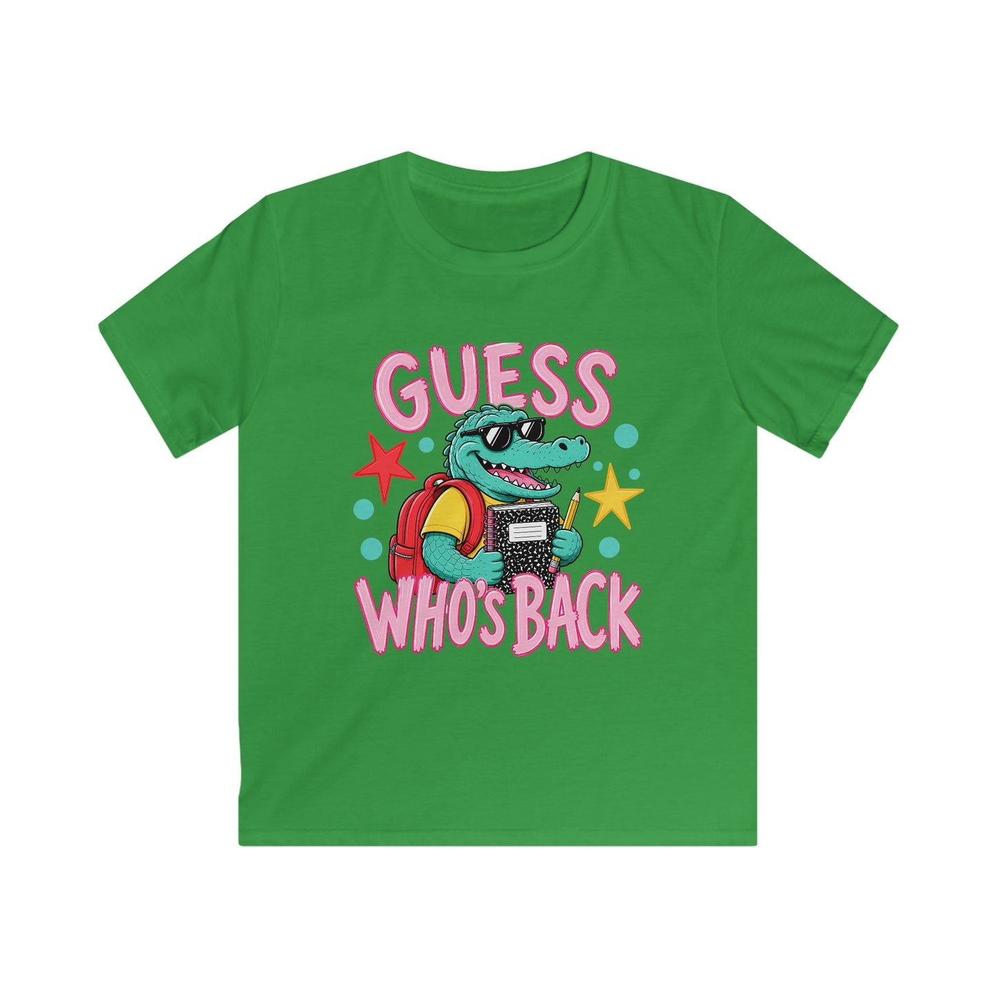 Kids Tee — "Guess Who's Back / Back Again" Crocodile School Return Shirt