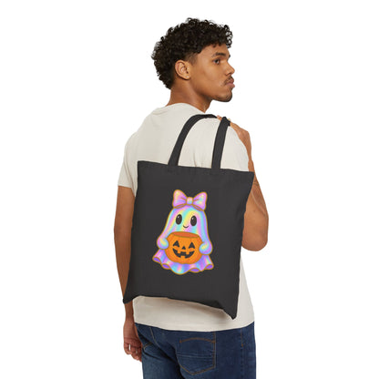 Holographic Cute Ghost Tote