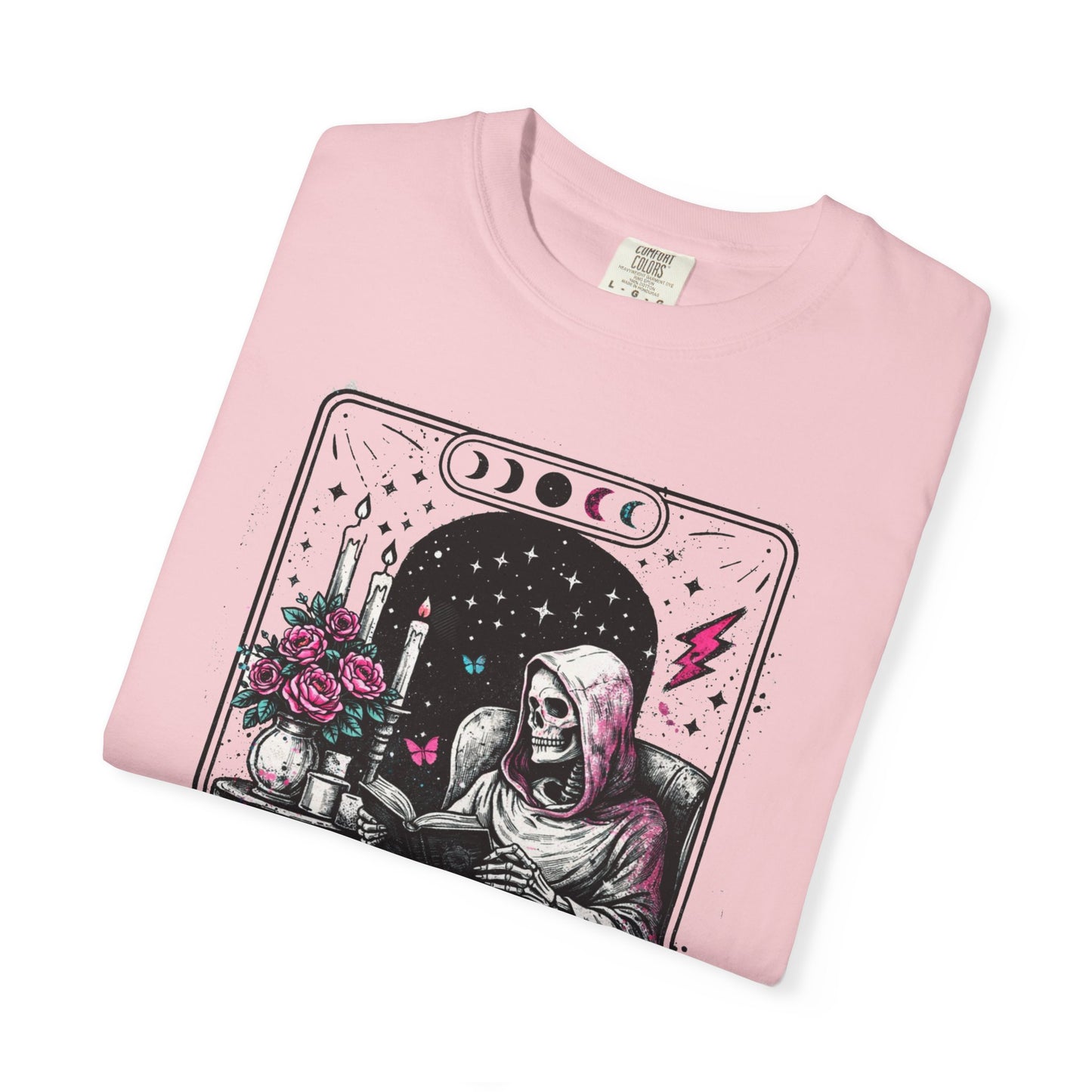 Introvert Tarot T-Shirt — Gothic Skeleton Card Graphic Tee