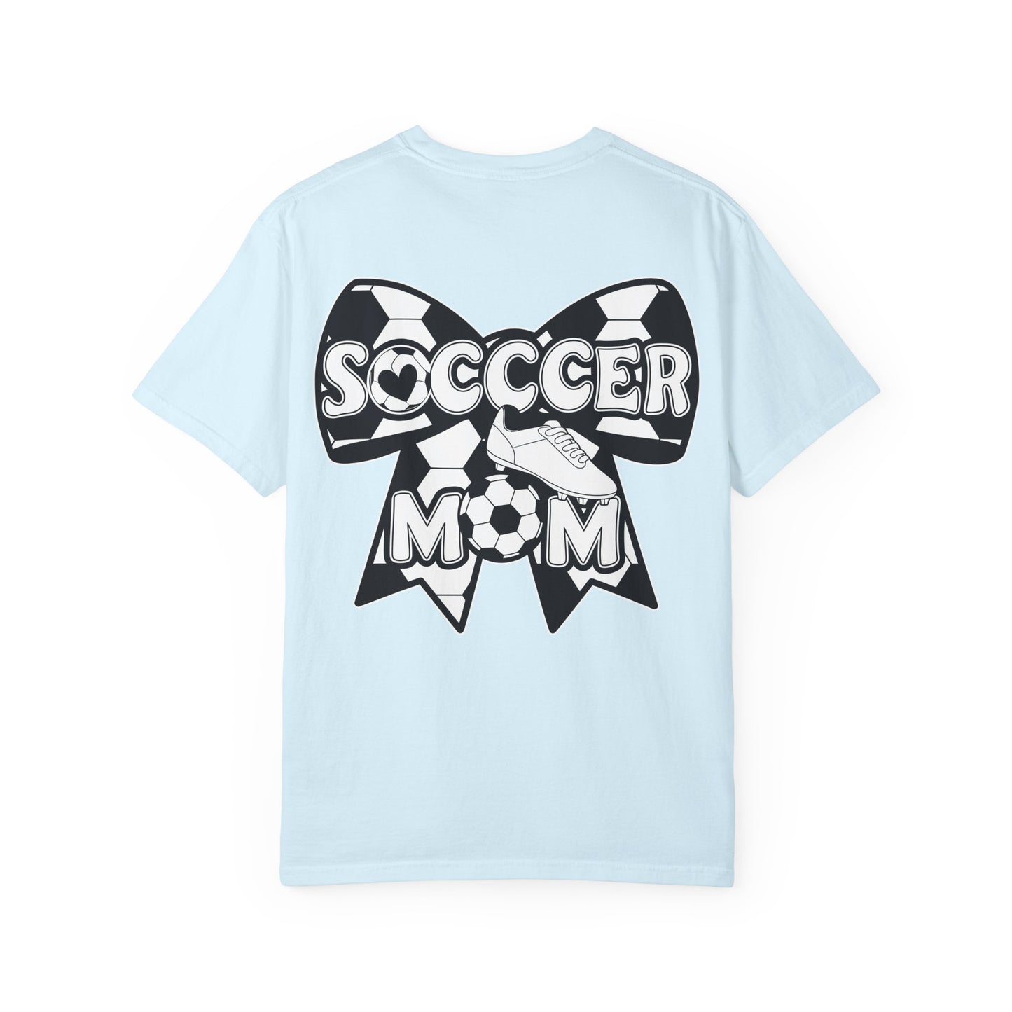 Soccer Mom T‑Shirt — "Loud Mom Club" Back Bow Graphic