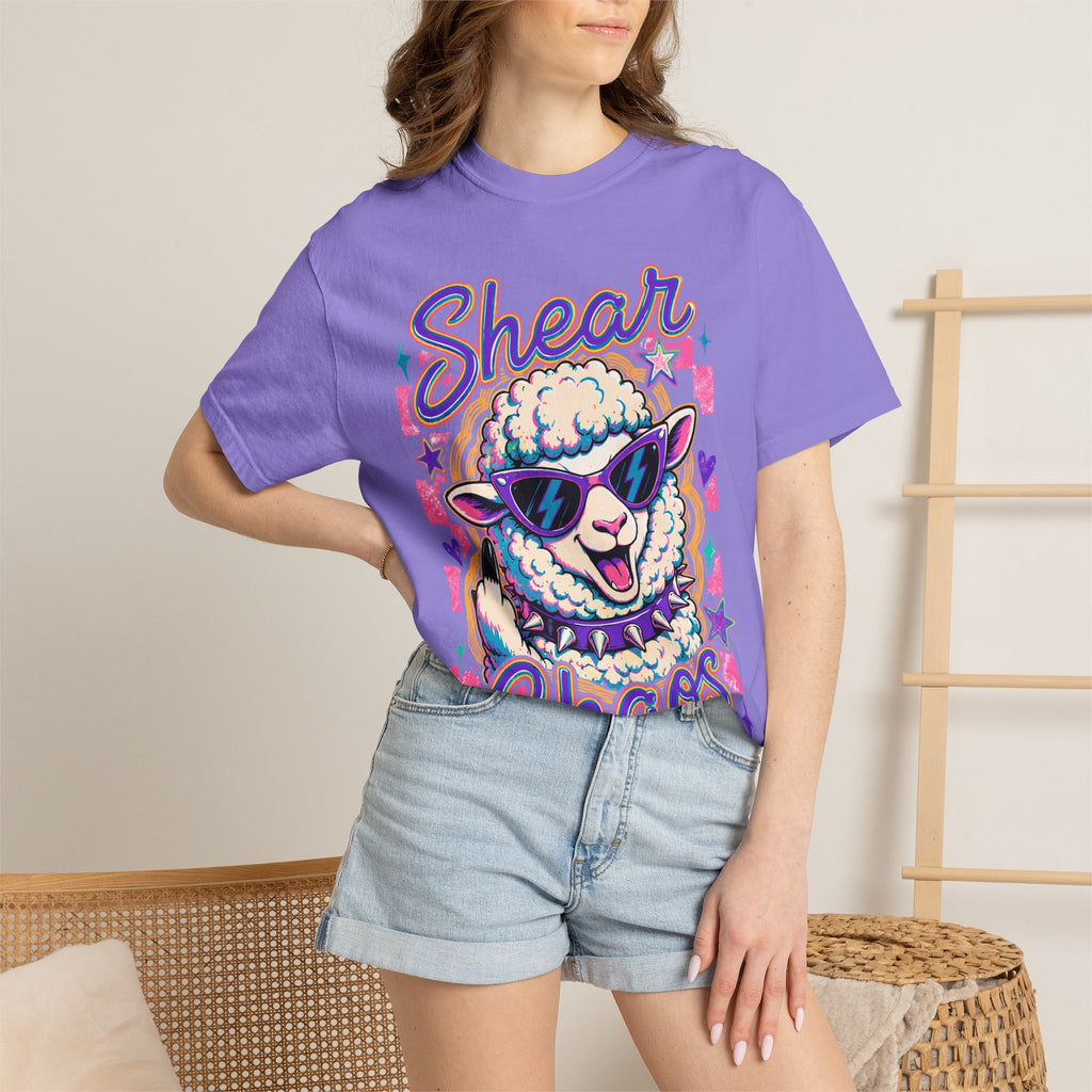 Shear Chaos Sheep Graphic T-Shirt — Cute Sunglasses Lamb Tee