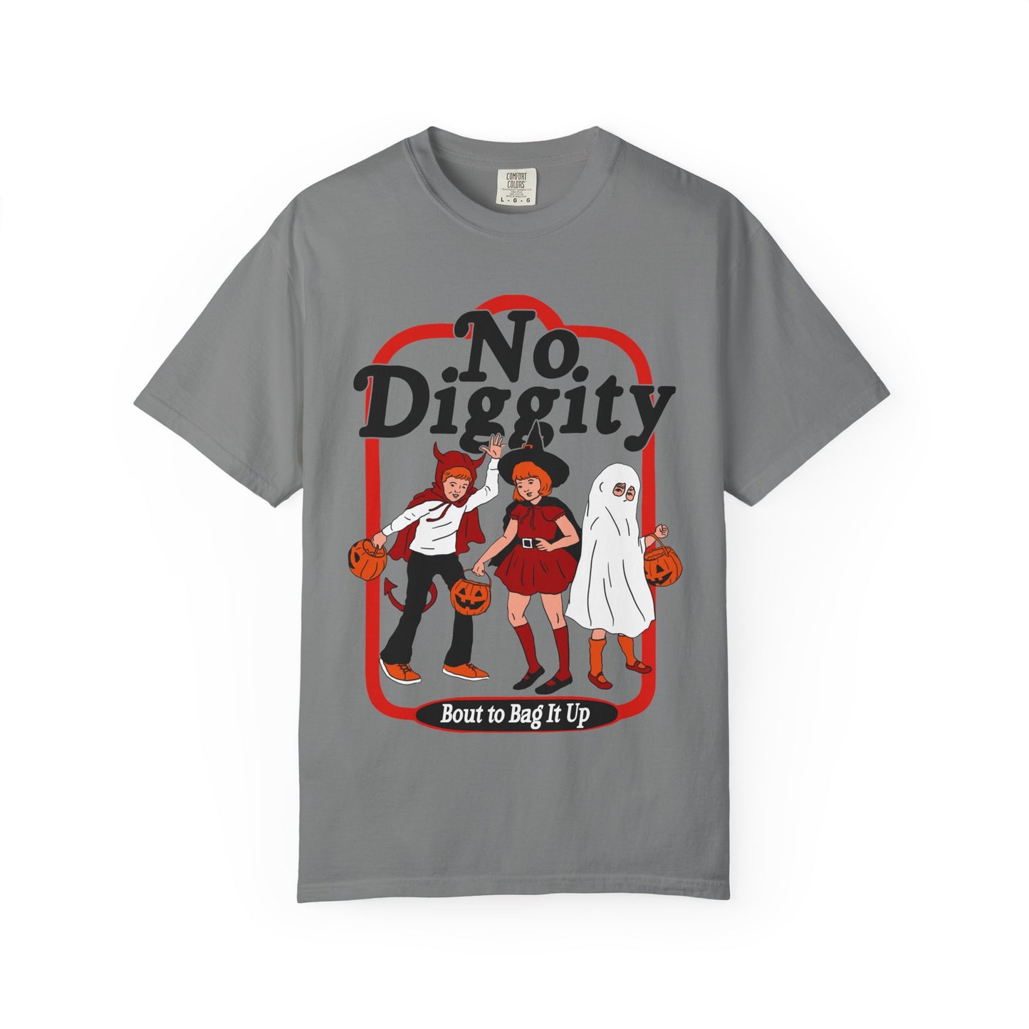 No Diggity Halloween T-Shirt — Retro Kids Trick-or-Treat Graphic Tee