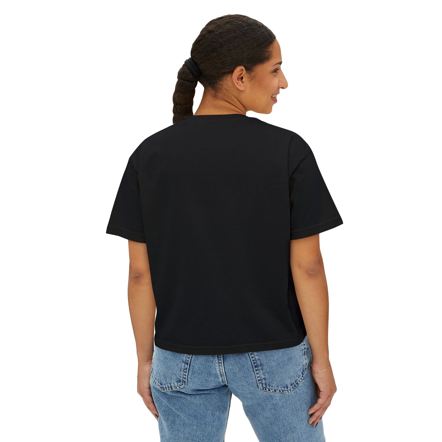 Patriotic Flag Lips Boxy Tee — "Party in the USA" 4th of July Shirt