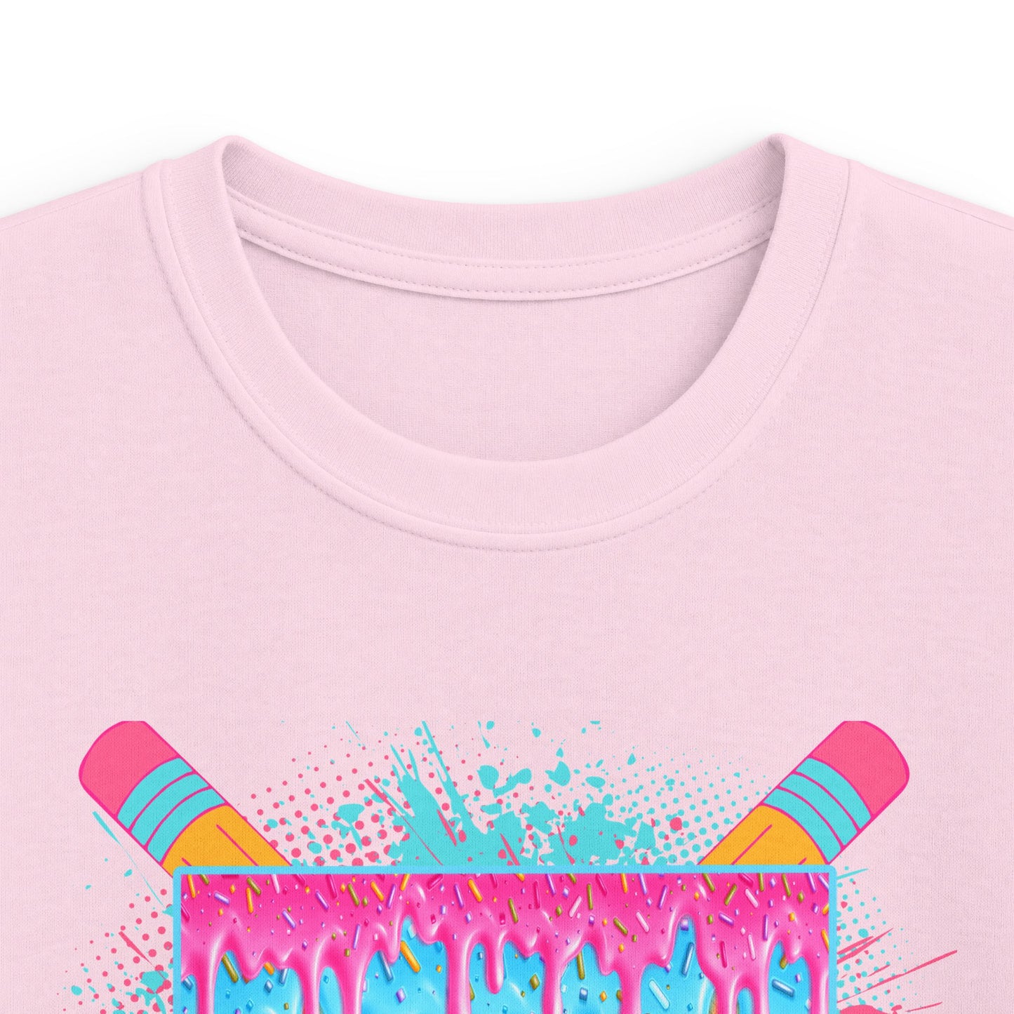 Kindergarten Crew Kids Tee — Colorful Pencil Drip Back-to-School Shirt