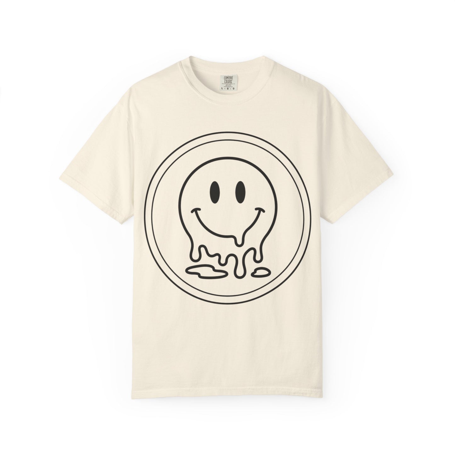 Smiley Melt T-Shirt — Dripping Smiley Graphic Tee
