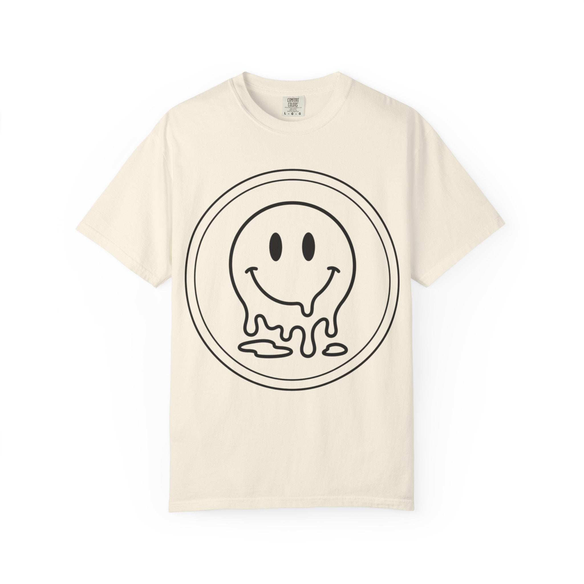 Smiley Melt T-Shirt — Dripping Smiley Graphic Tee