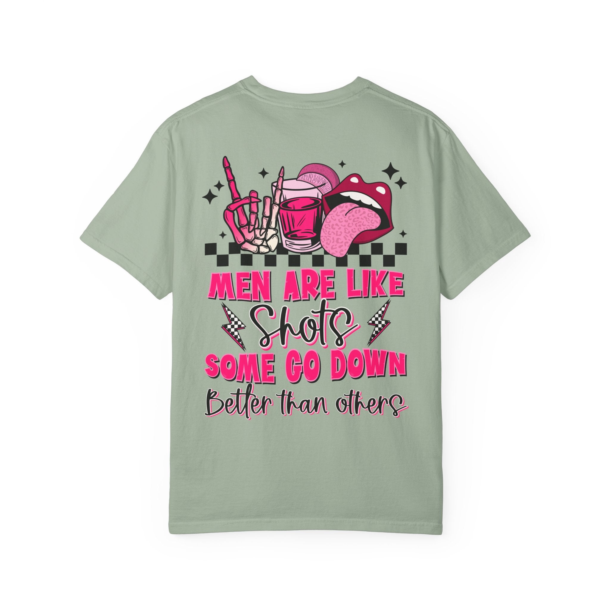 Men Are Like Shots T‑Shirt — "Some Go Down Better Than Others" Graphic Tee