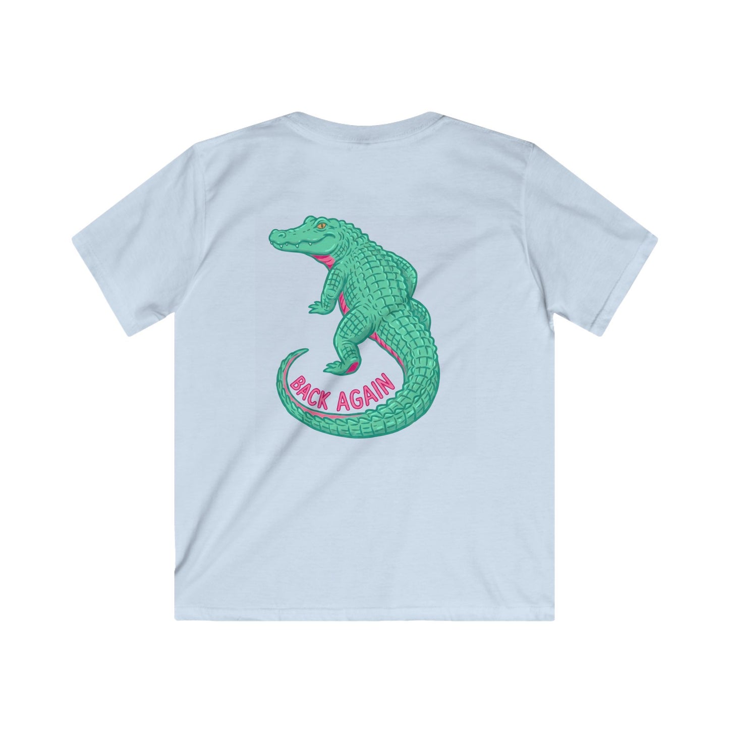Kids Tee — 'Guess Who's Back' Crocodile Graphic Shirt
