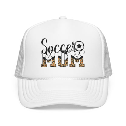 Soccer Mom Trucker Hat - Leopard Print