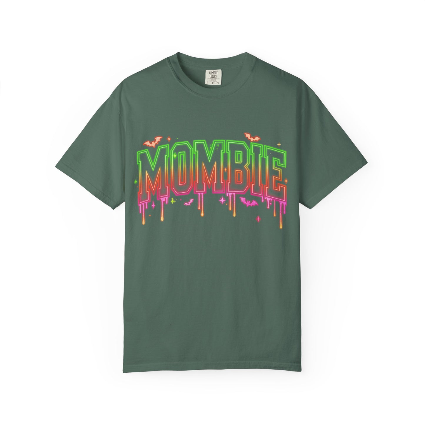 Mombie Halloween T-Shirt — Neon Drip Mom Zombie Graphic Tee