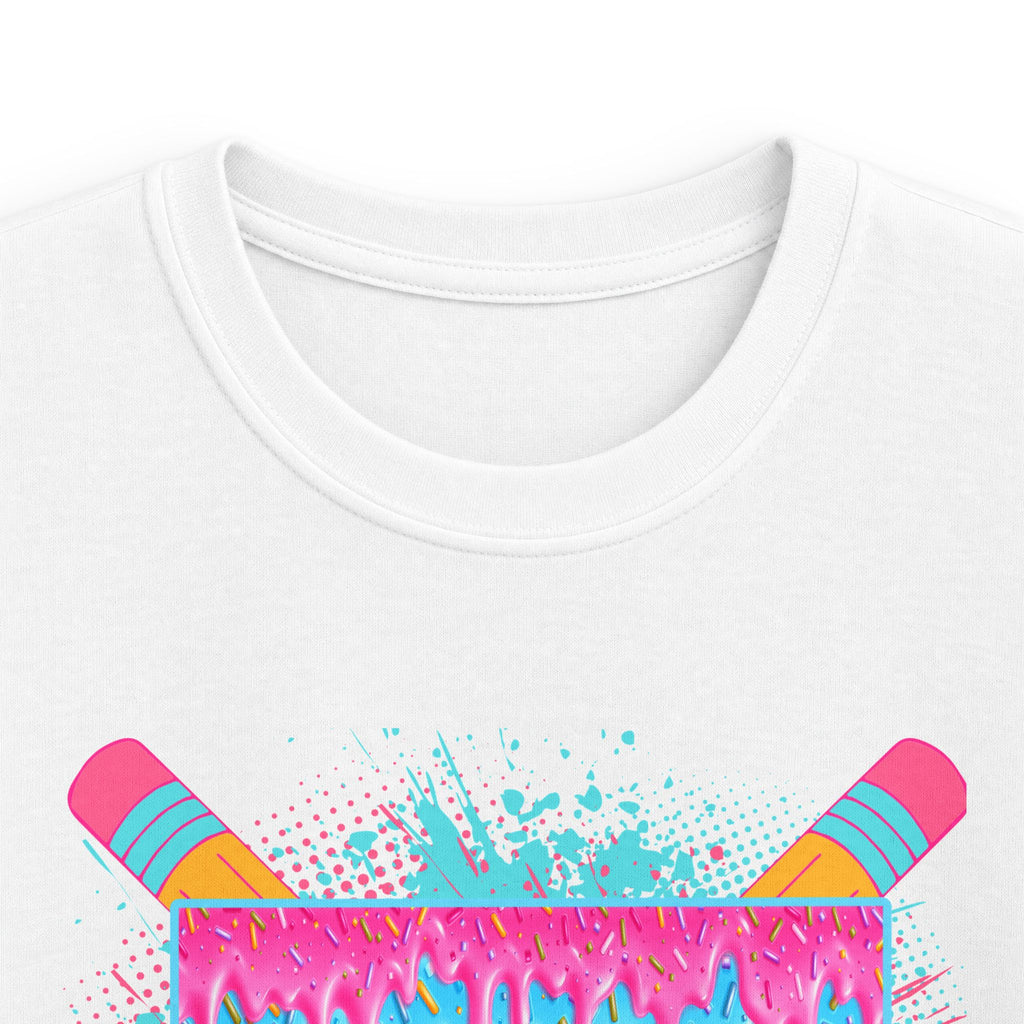 First Grade Drip Kids T-Shirt – Colorful Back-to-School Pencil Design