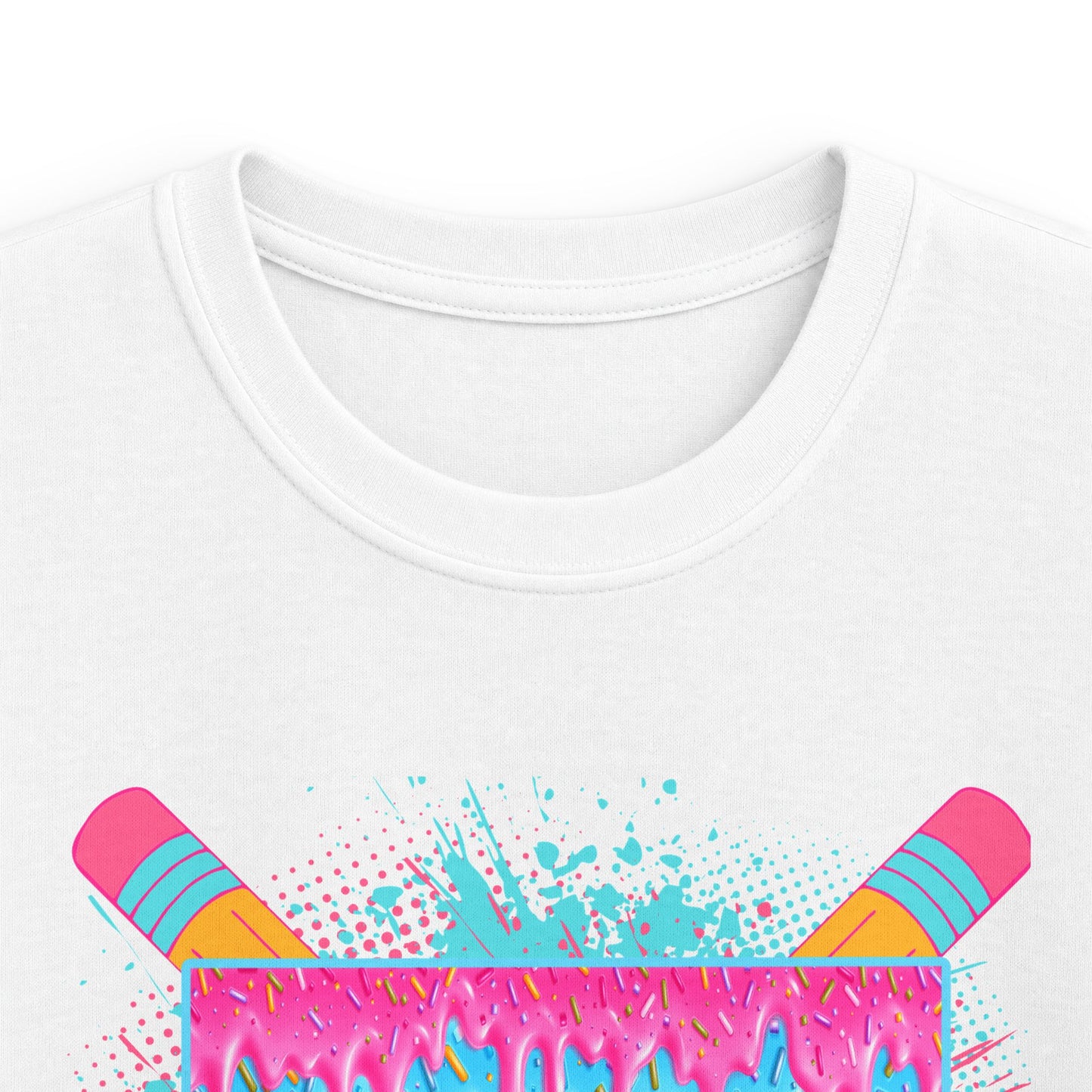 First Grade Drip Kids T-Shirt – Colorful Back-to-School Pencil Design