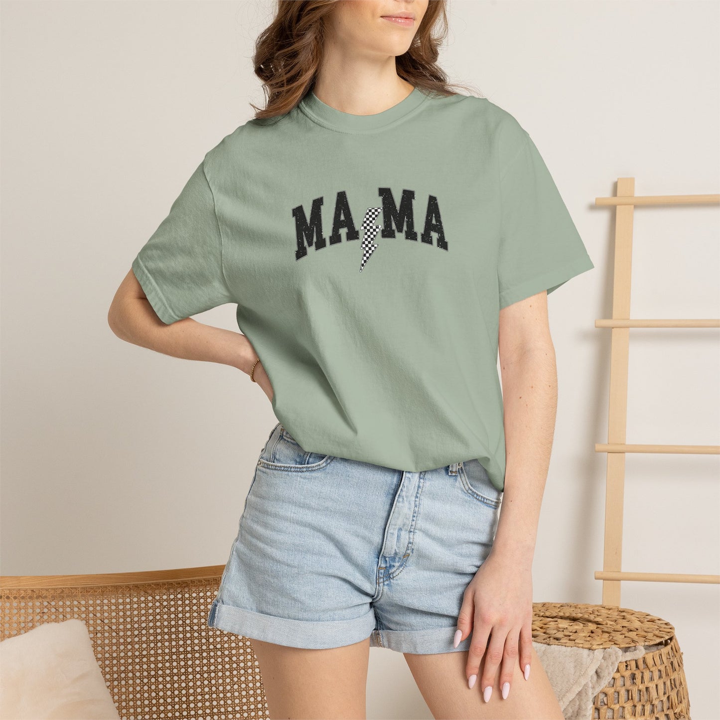 Mama Graphic T-Shirt — “Just Another Manto Mom-Day” Retro Mom Tee